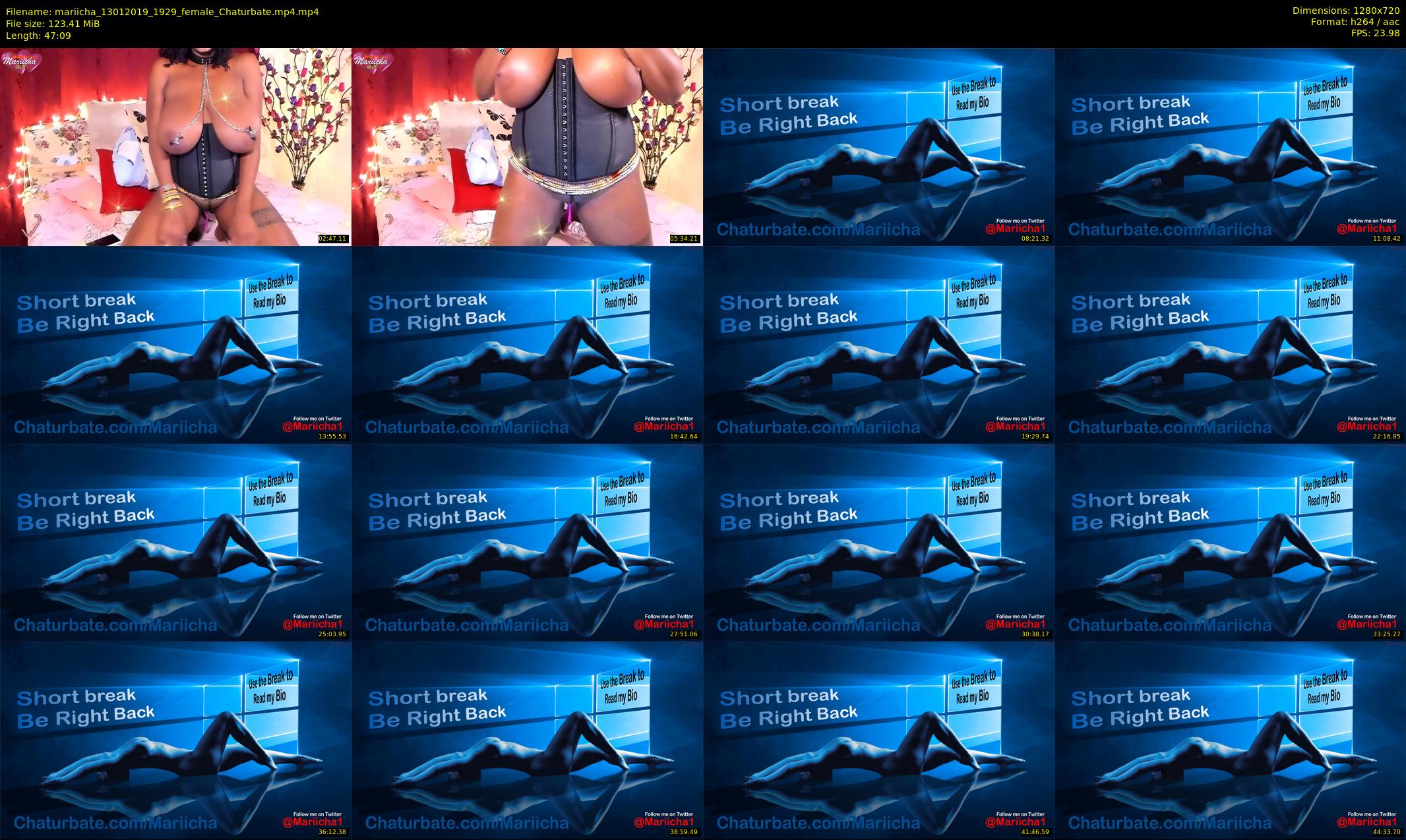 mariicha — 48 minute Chaturbate female cam show recording, 720p, Jan 13, 2019