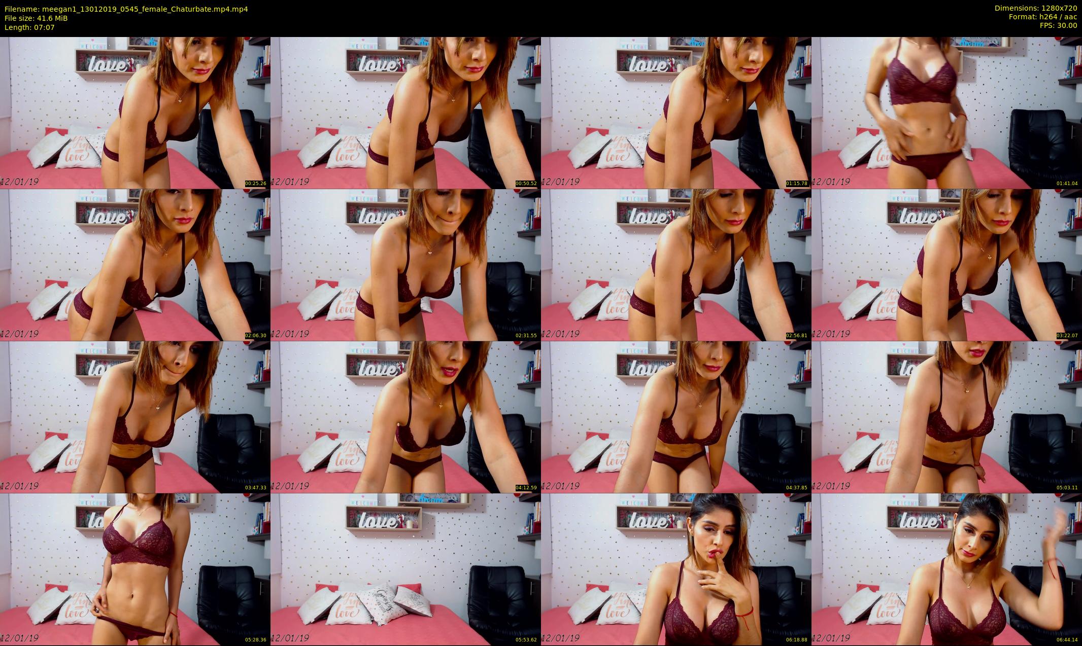 meegan1 — 8 minute Chaturbate female cam show recording, 720p, Jan 13, 2019