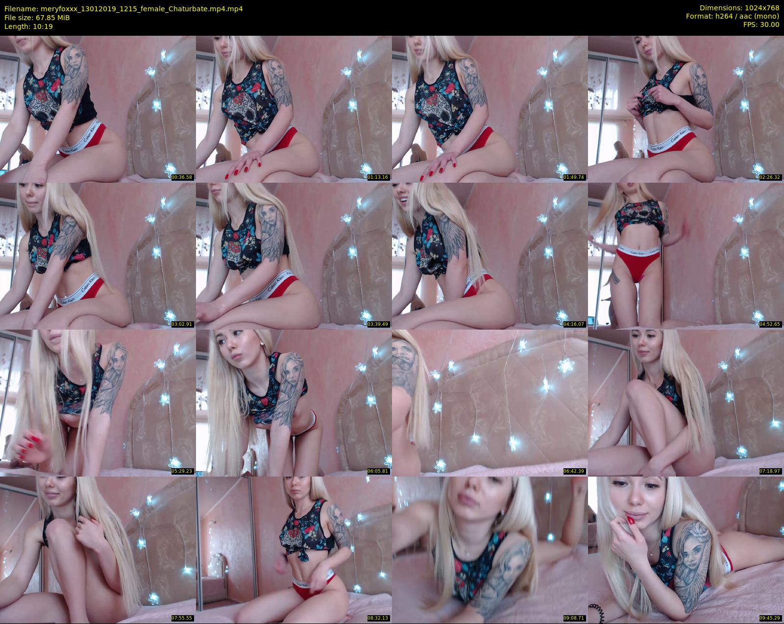 meryfoxxx — 11 minute Chaturbate female cam show recording, 720p, Jan 13, 2019