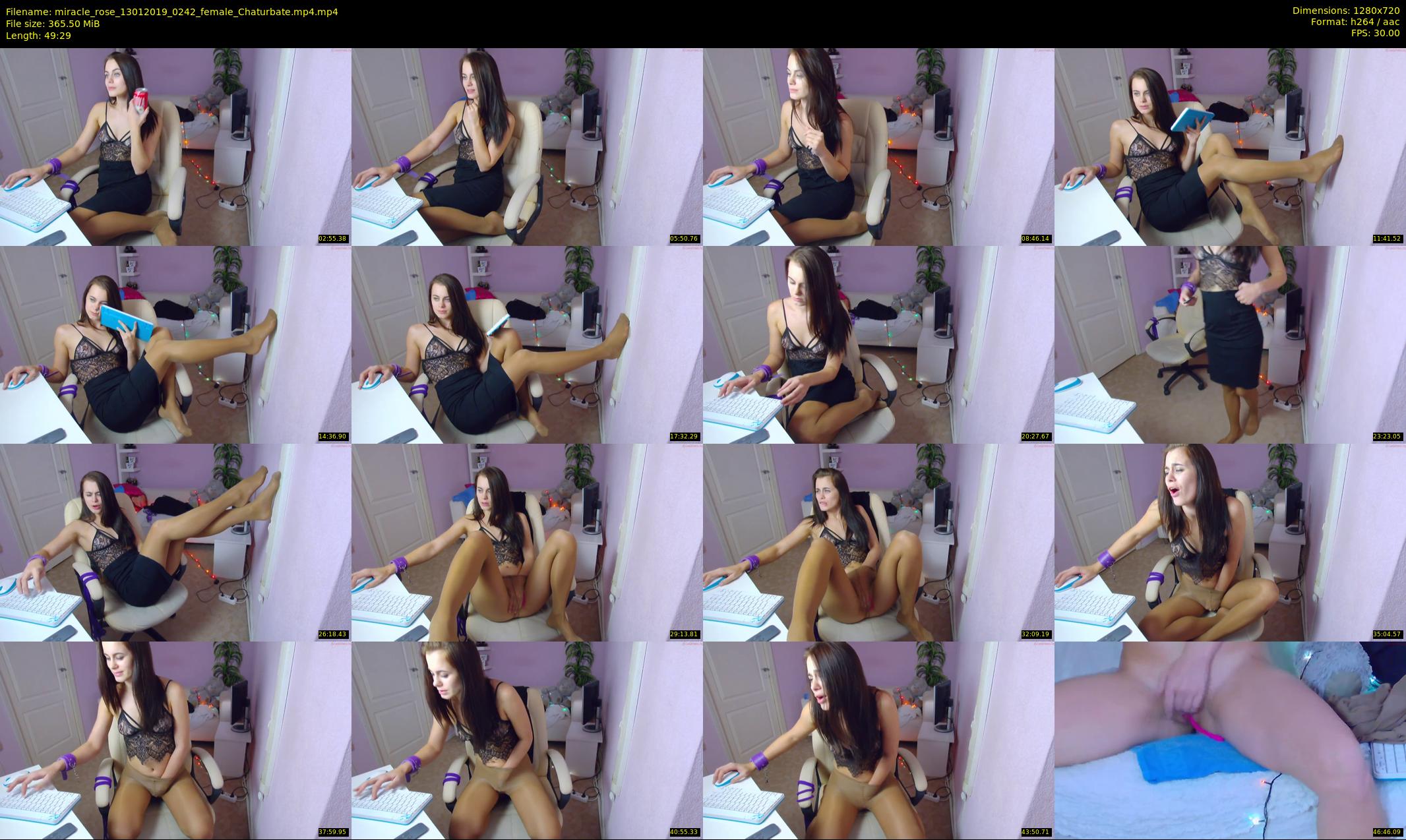 miracle_rose — 50 minute Chaturbate female cam show recording, 720p, Jan 13, 2019