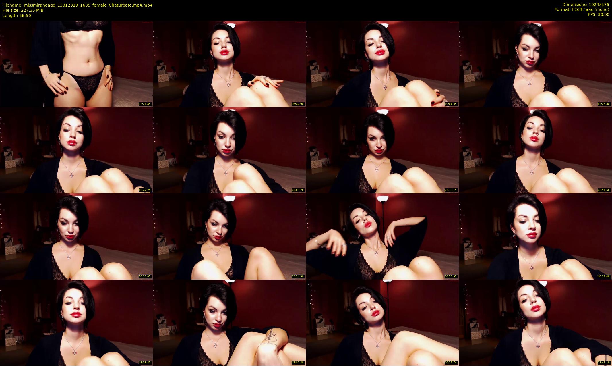 missmirandagd — 57 minute Chaturbate female cam show recording, 480p, Jan 13, 2019