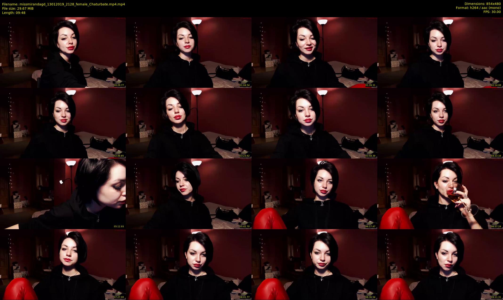 missmirandagd — 10 minute Chaturbate female cam show recording, 480p, Jan 13, 2019