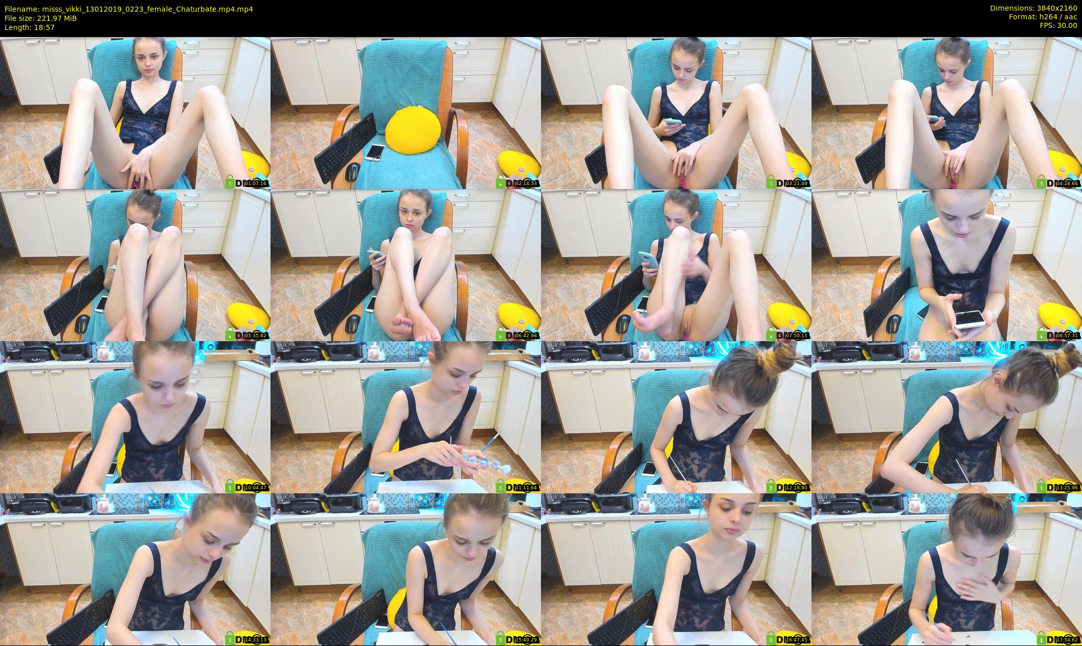 misss_vikki — 19 minute Chaturbate female cam show recording, 4K, Jan 13, 2019