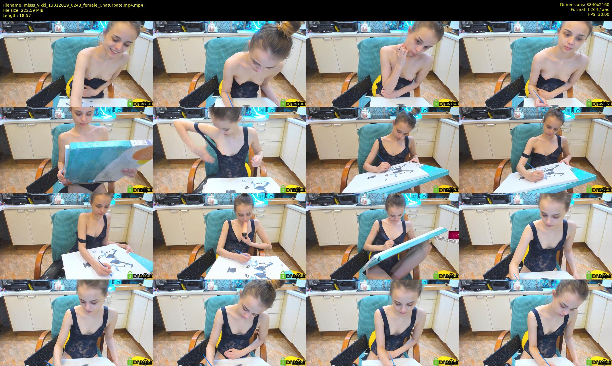 misss_vikki — 19 minute Chaturbate female cam show recording, 4K, Jan 13, 2019