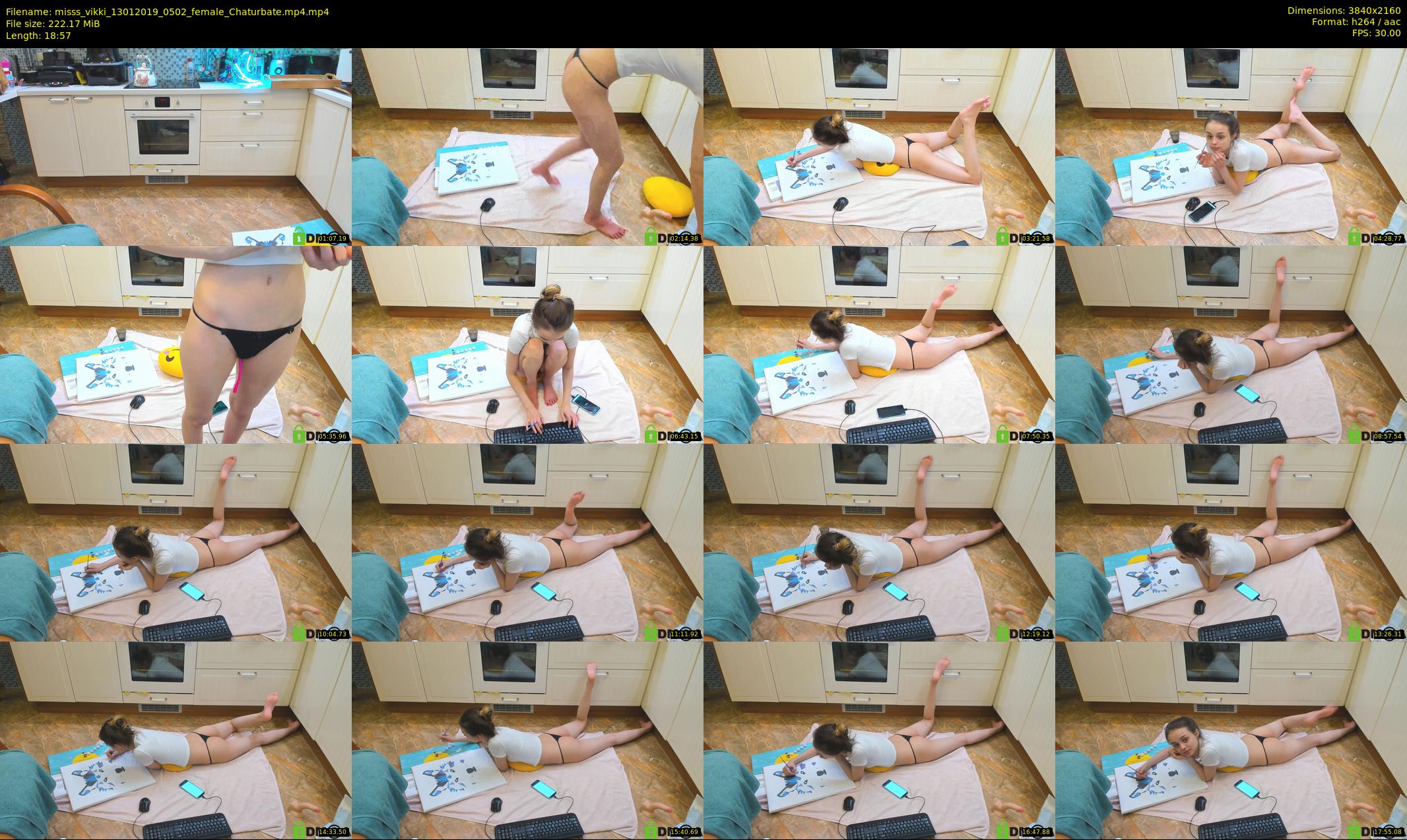 misss_vikki — 19 minute Chaturbate female cam show recording, 4K, Jan 13, 2019