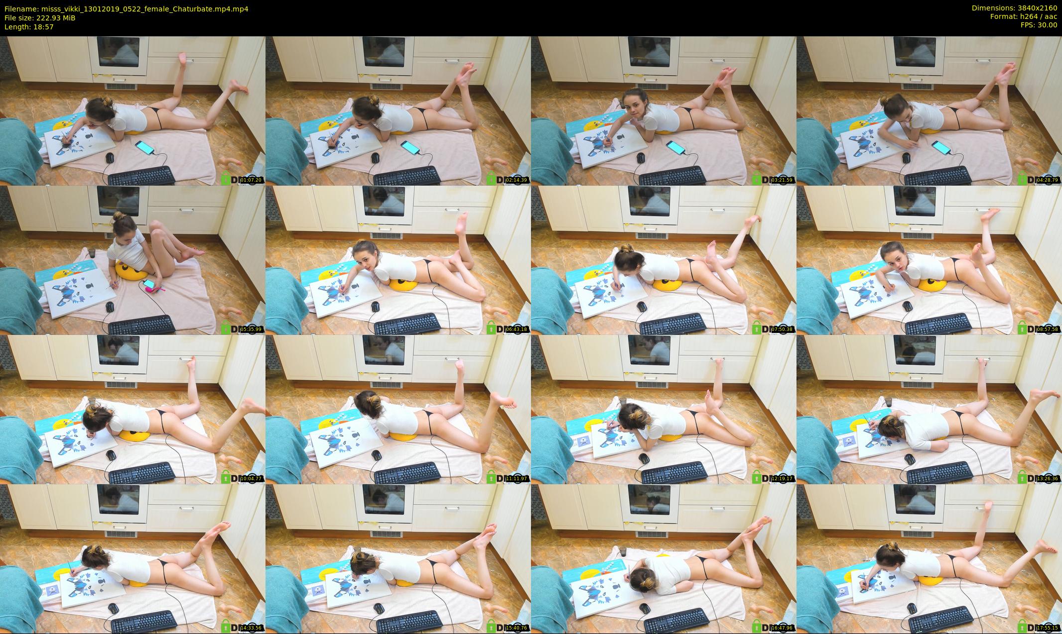misss_vikki — 19 minute Chaturbate female cam show recording, 4K, Jan 13, 2019