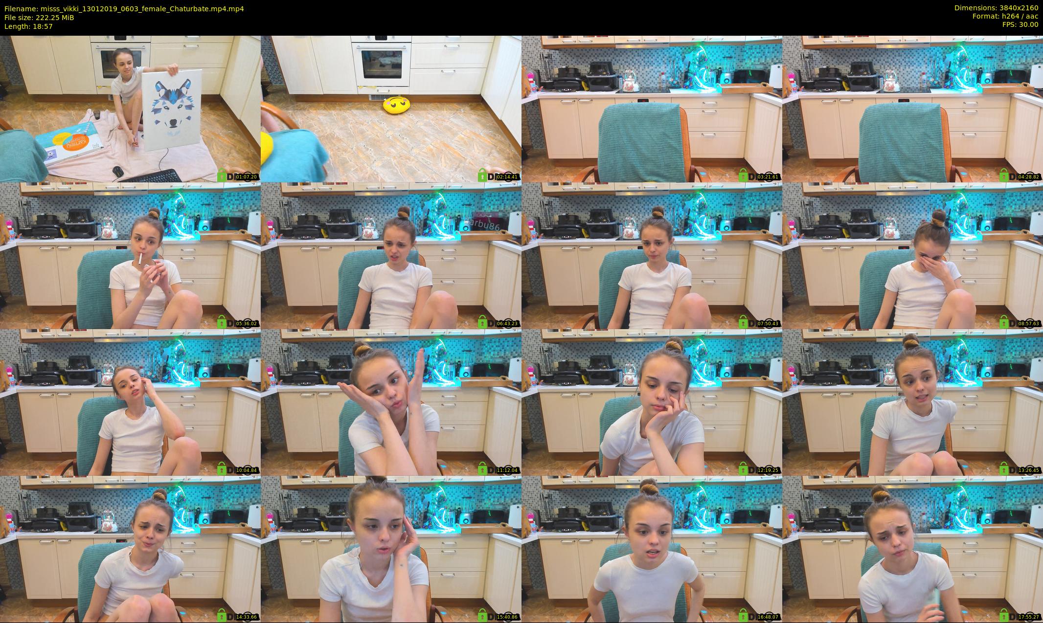 misss_vikki — 19 minute Chaturbate female cam show recording, 4K, Jan 13, 2019