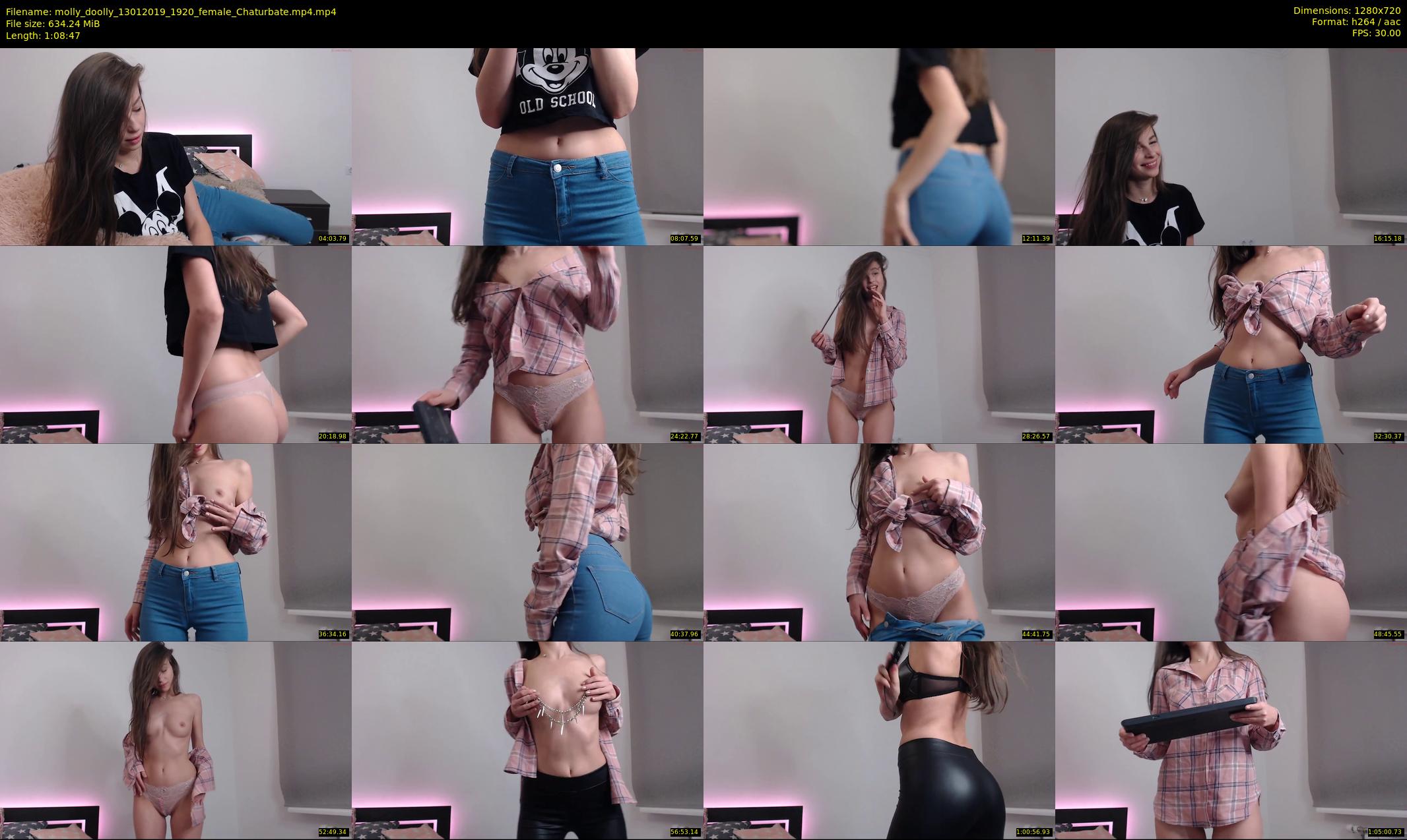 molly_doolly — 69 minute Chaturbate female cam show recording, 720p, Jan 13, 2019