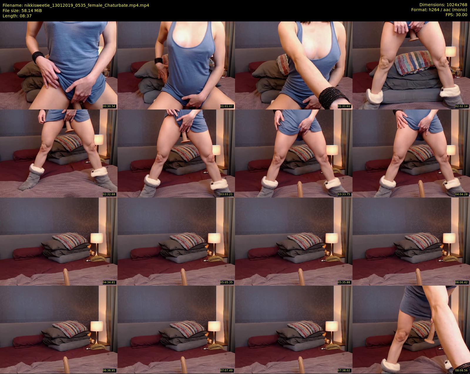 nikkisweetie — 9 minute Chaturbate female cam show recording, 720p, Jan 13, 2019