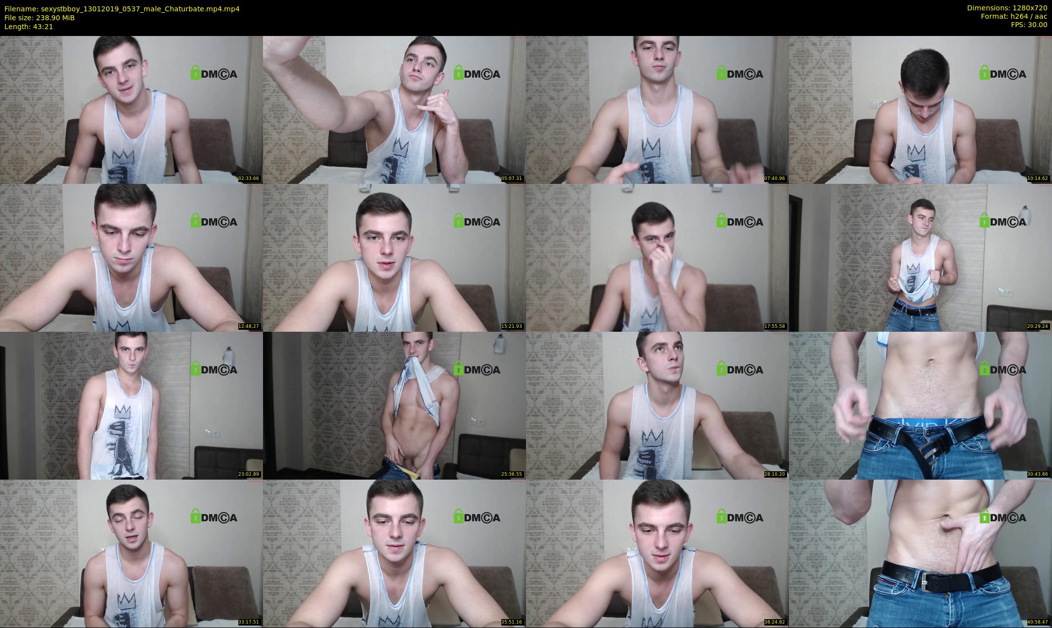 sexystbboy — 44 minute Chaturbate male cam show recording, 720p, Jan 13, 2019