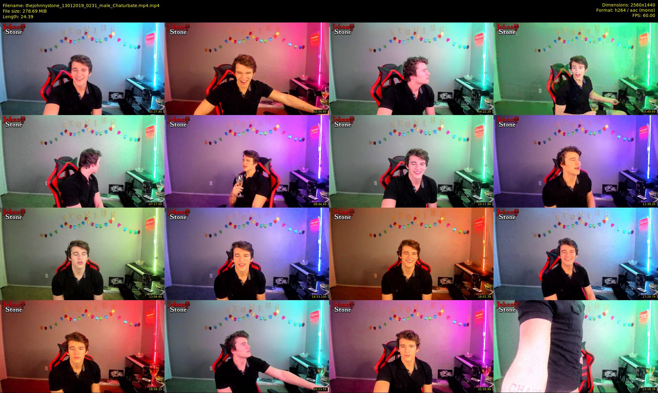 thejohnnystone — 25 minute Chaturbate male cam show recording, 1080p, Jan 13, 2019