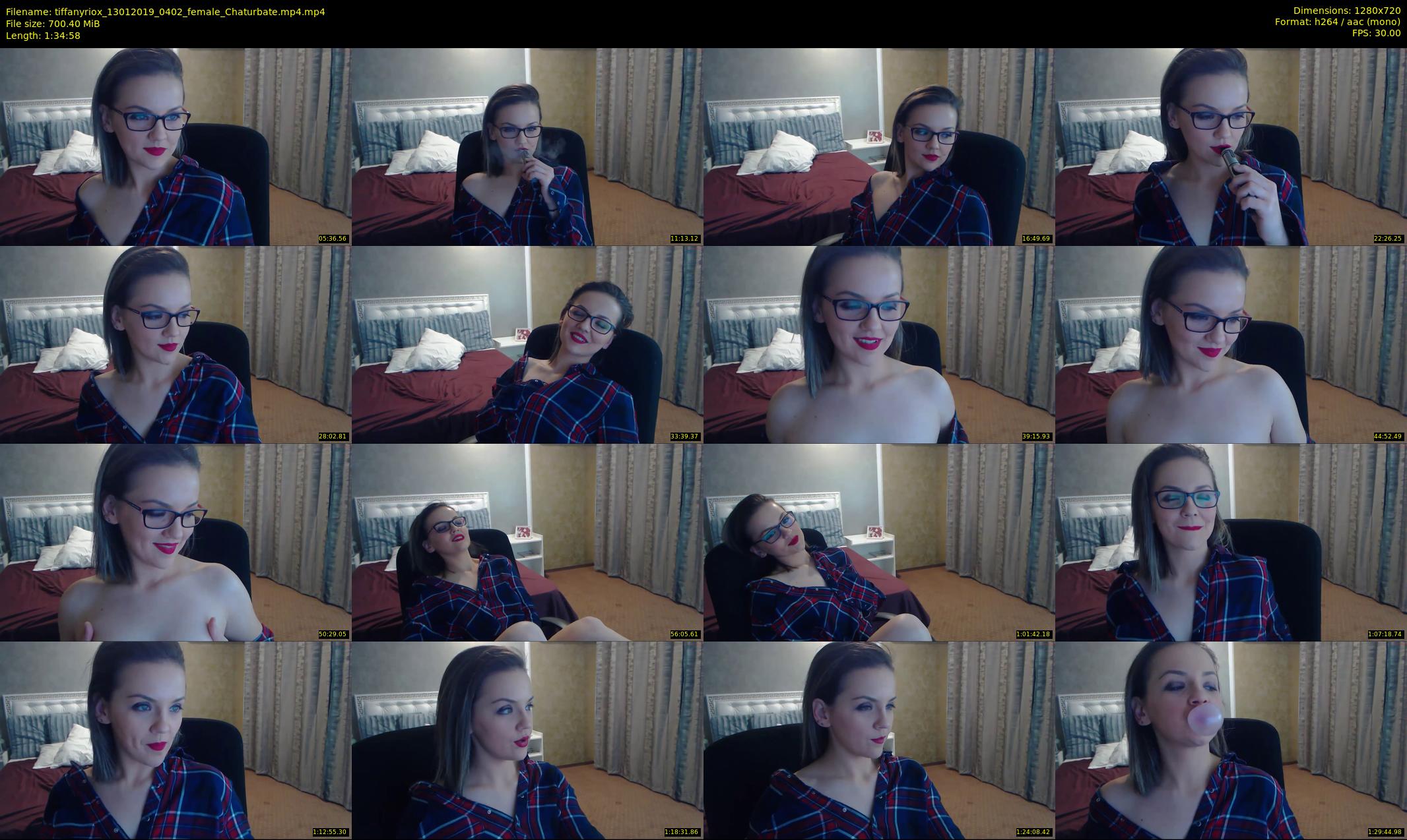 tiffanyriox — 95 minute Chaturbate female cam show recording, 720p, Jan 13, 2019