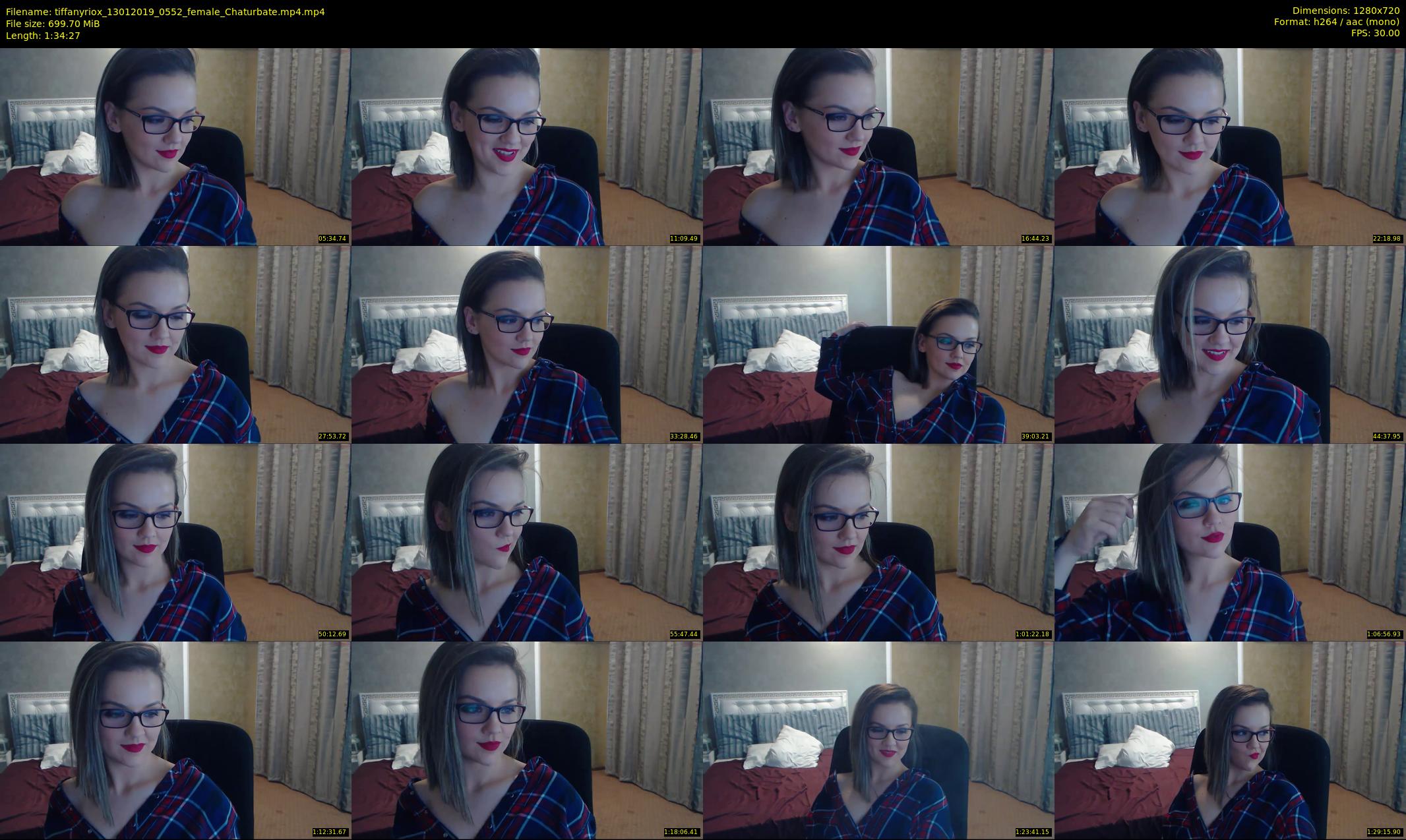 tiffanyriox — 95 minute Chaturbate female cam show recording, 720p, Jan 13, 2019