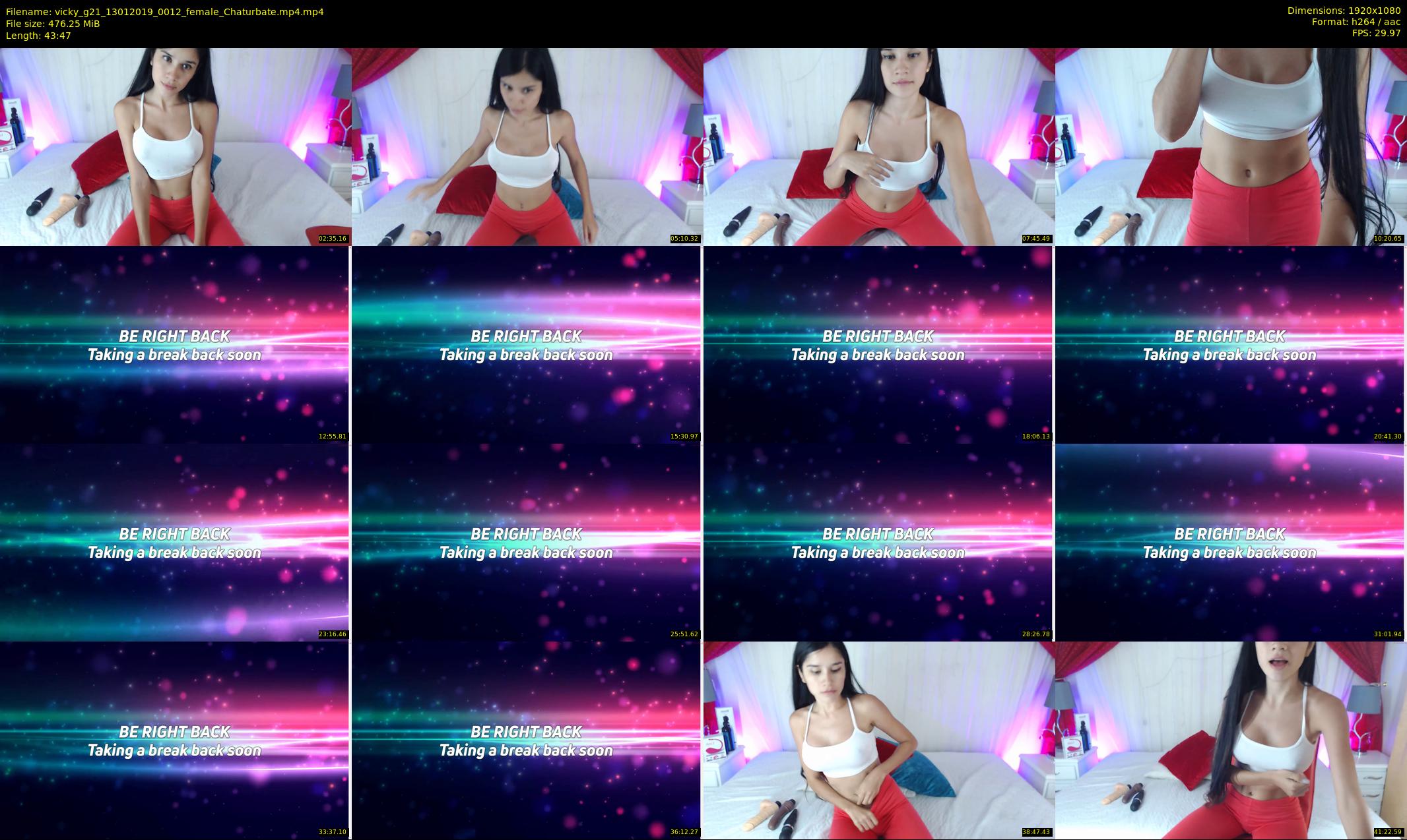 vicky_g21 — 44 minute Chaturbate female cam show recording, 1080p, Jan 13, 2019