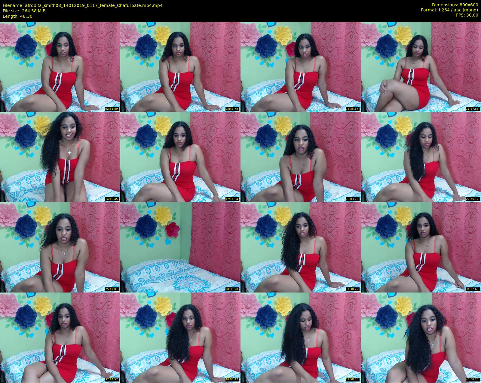 afrodita_smith08 — 49 minute Chaturbate female cam show recording, 480p, Jan 14, 2019