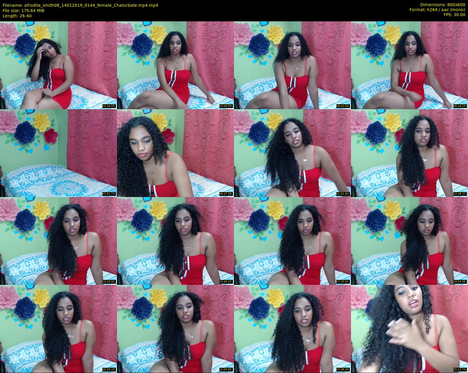 afrodita_smith08 — 27 minute Chaturbate female cam show recording, 480p, Jan 14, 2019