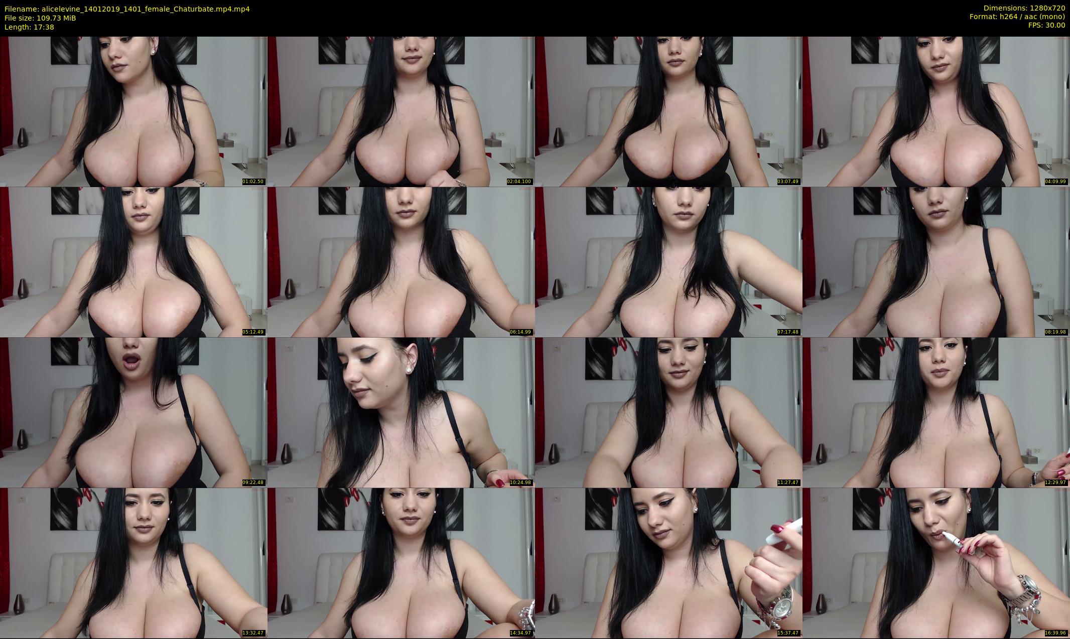 alicelevine — 18 minute Chaturbate female cam show recording, 720p, Jan 14, 2019