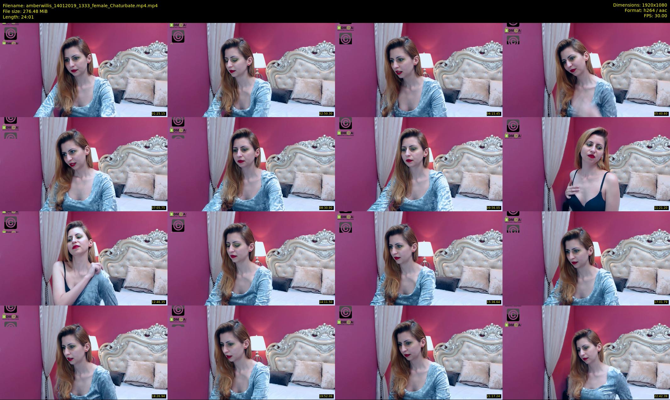 amberwillis — 25 minute Chaturbate female cam show recording, 1080p, Jan 14, 2019
