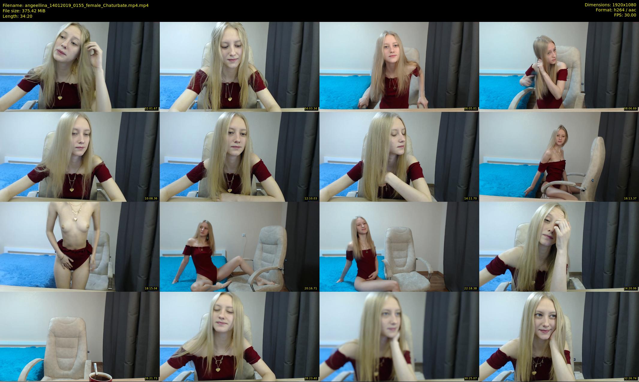 angeellina — 35 minute Chaturbate female cam show recording, 1080p, Jan 14, 2019