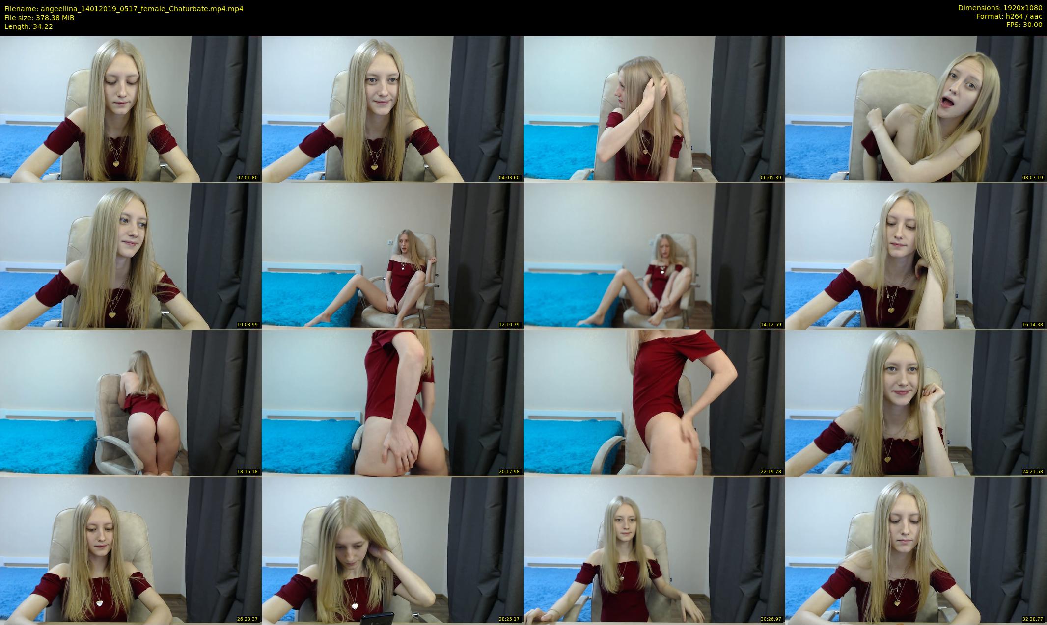 angeellina — 35 minute Chaturbate female cam show recording, 1080p, Jan 14, 2019