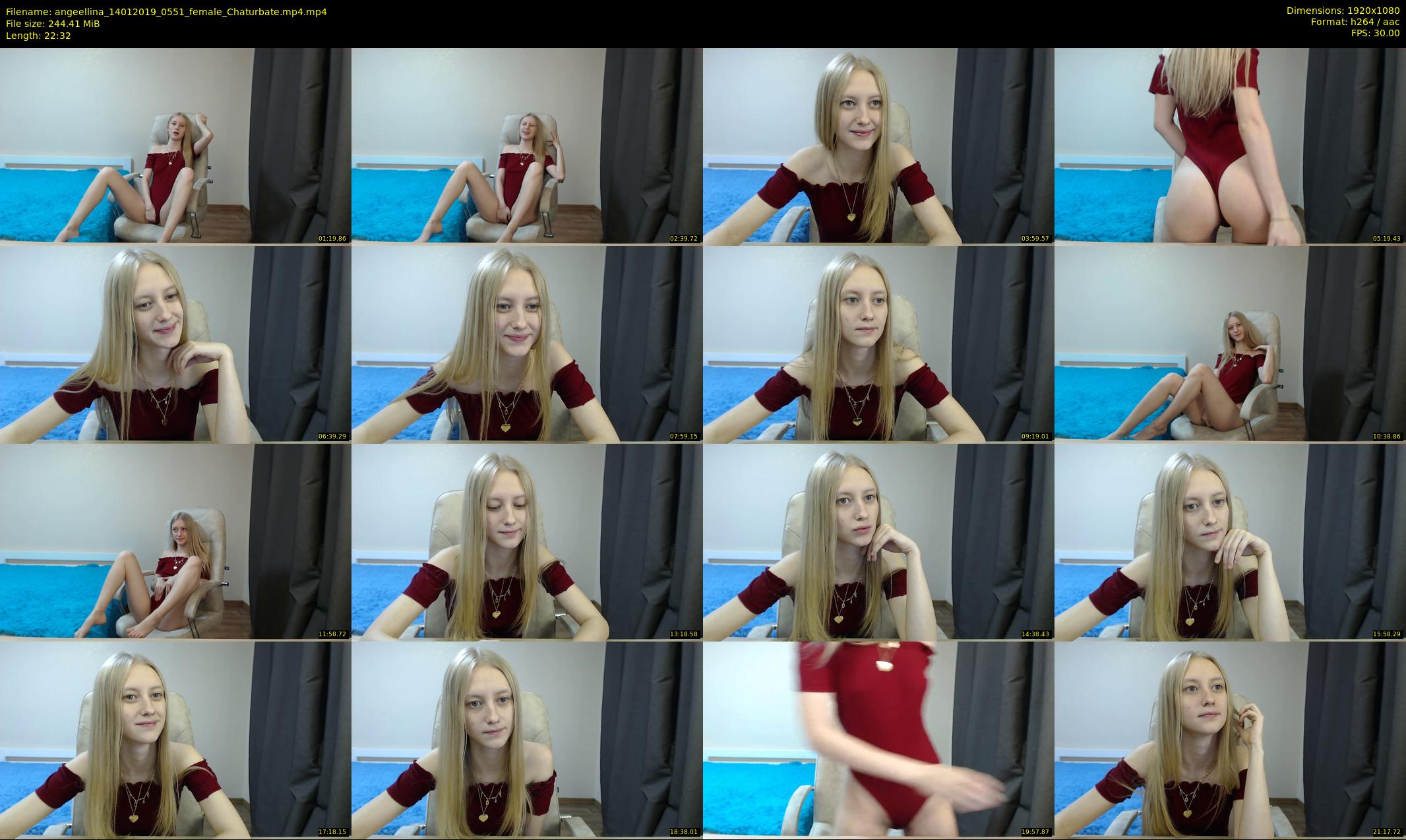 angeellina — 23 minute Chaturbate female cam show recording, 1080p, Jan 14, 2019