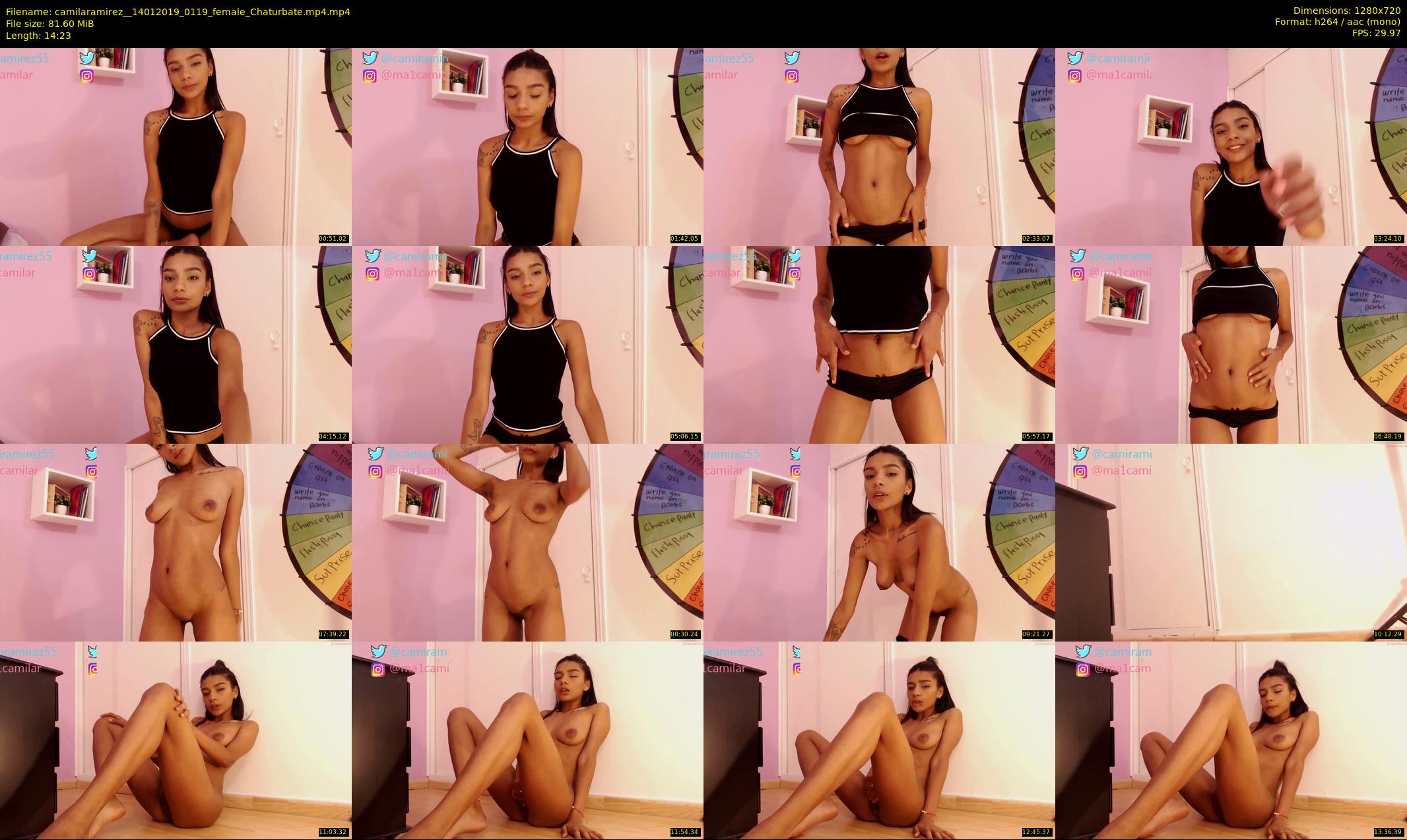 camilaramirez_ — 15 minute Chaturbate female cam show recording, 720p, Jan 14, 2019