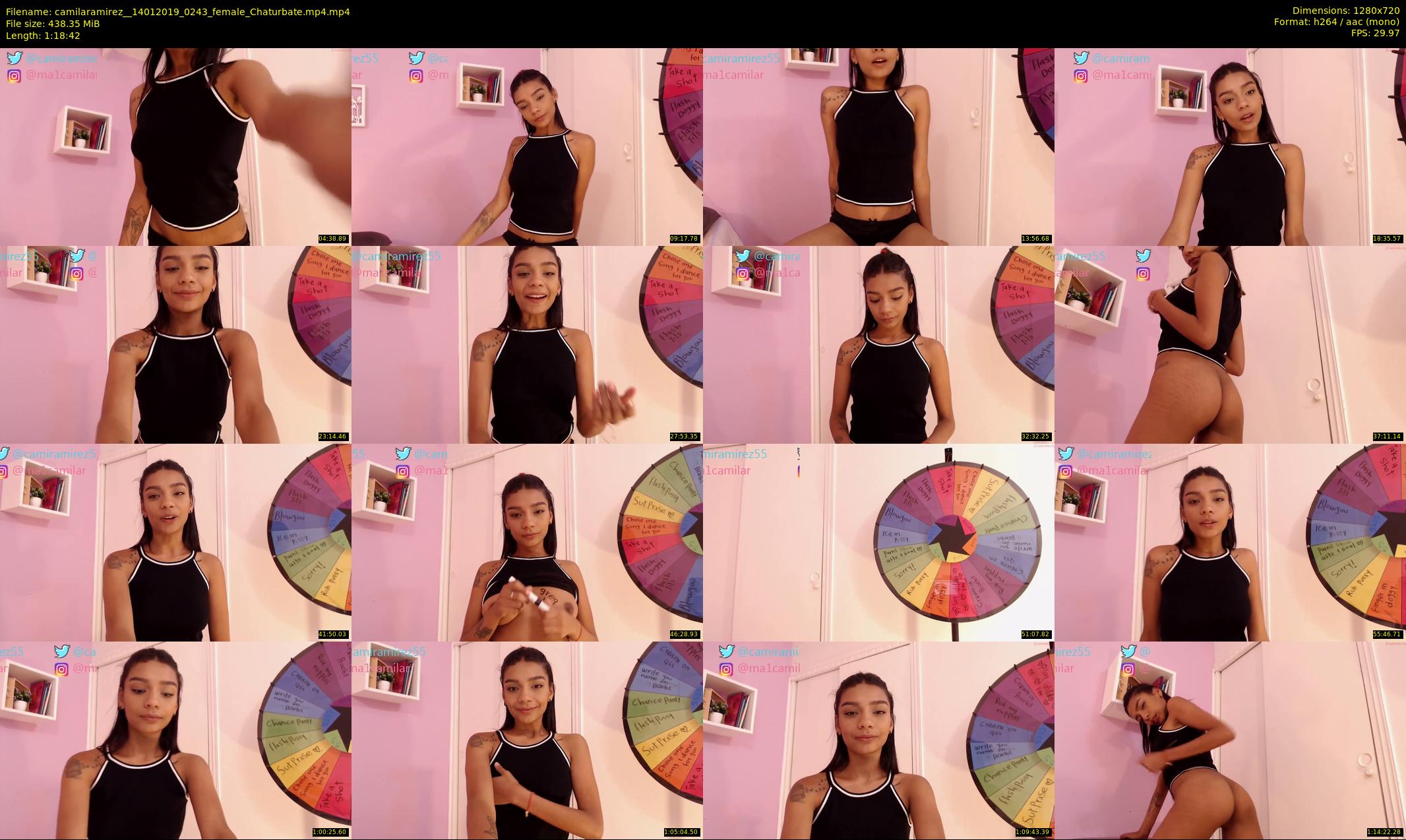 camilaramirez_ — 79 minute Chaturbate female cam show recording, 720p, Jan 14, 2019