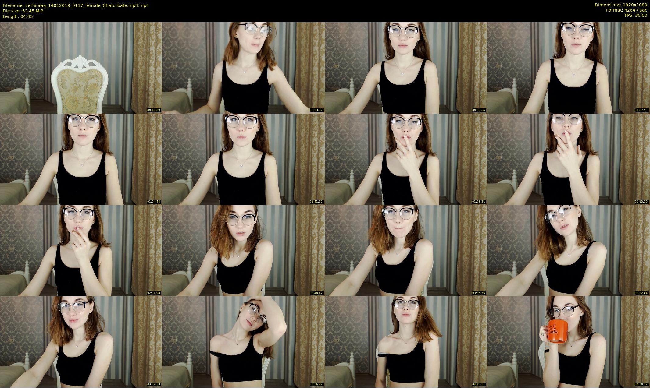 certinaaa — 5 minute Chaturbate female cam show recording, 1080p, Jan 14, 2019
