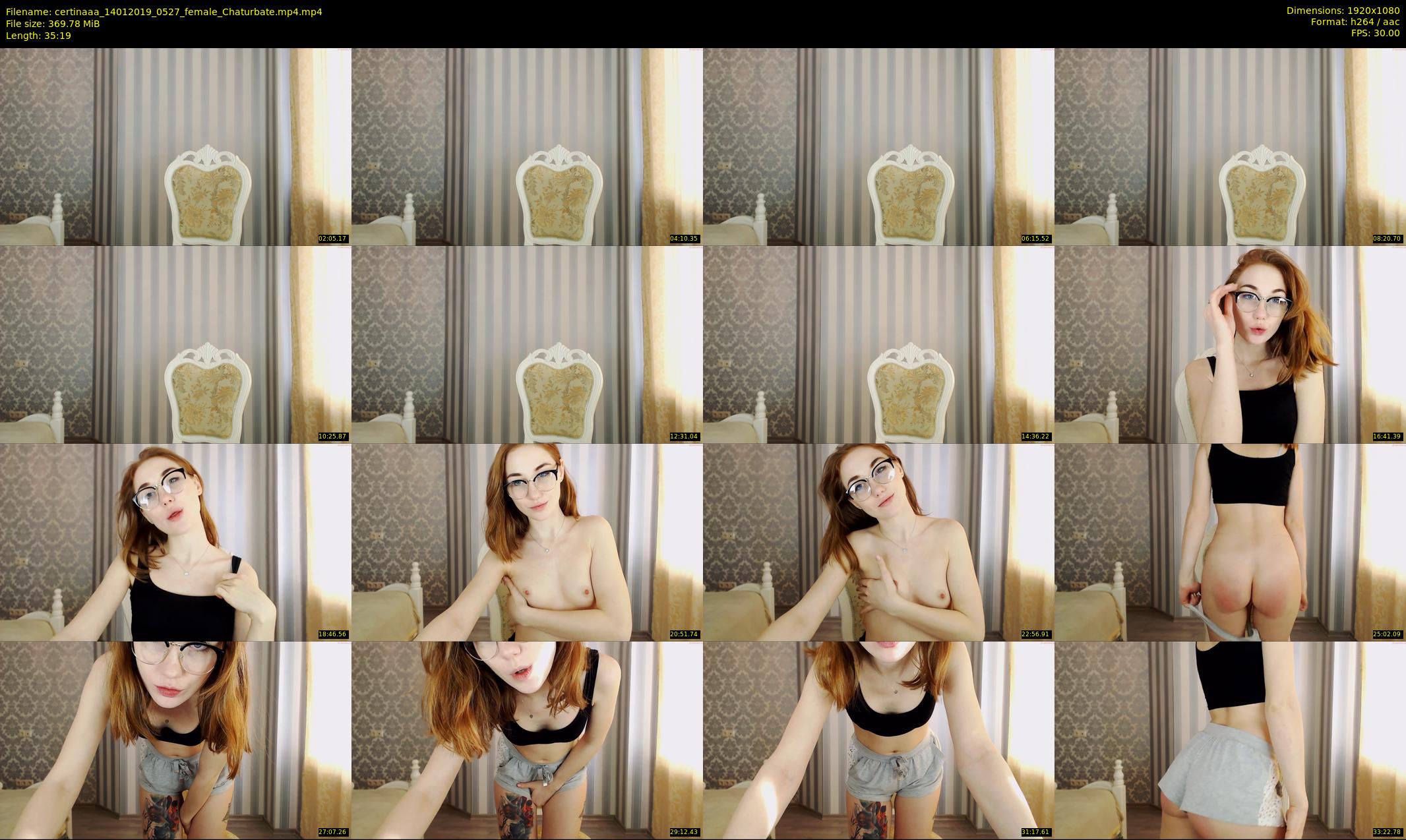 certinaaa — 36 minute Chaturbate female cam show recording, 1080p, Jan 14, 2019