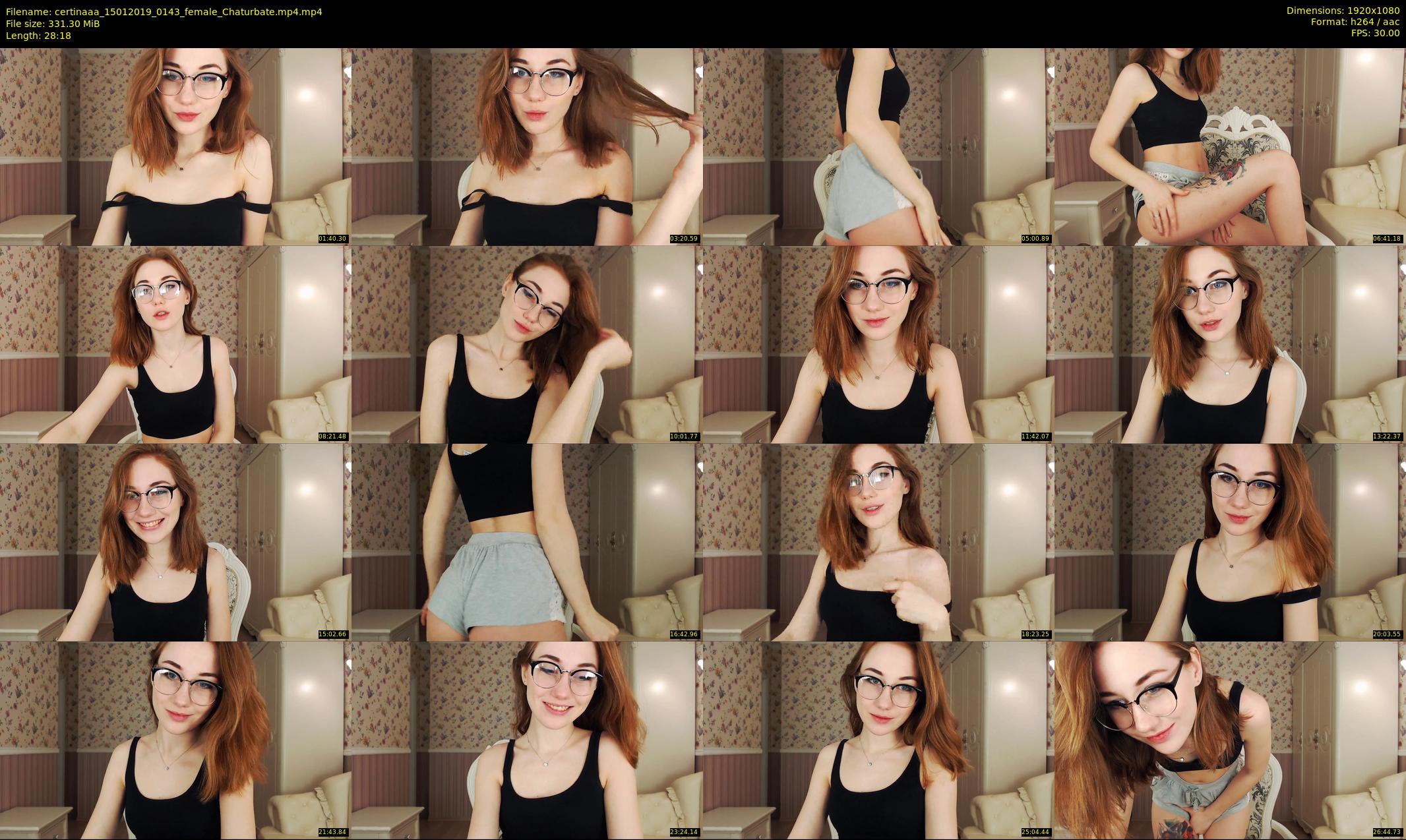 certinaaa — 29 minute Chaturbate female cam show recording, 1080p, Jan 15, 2019