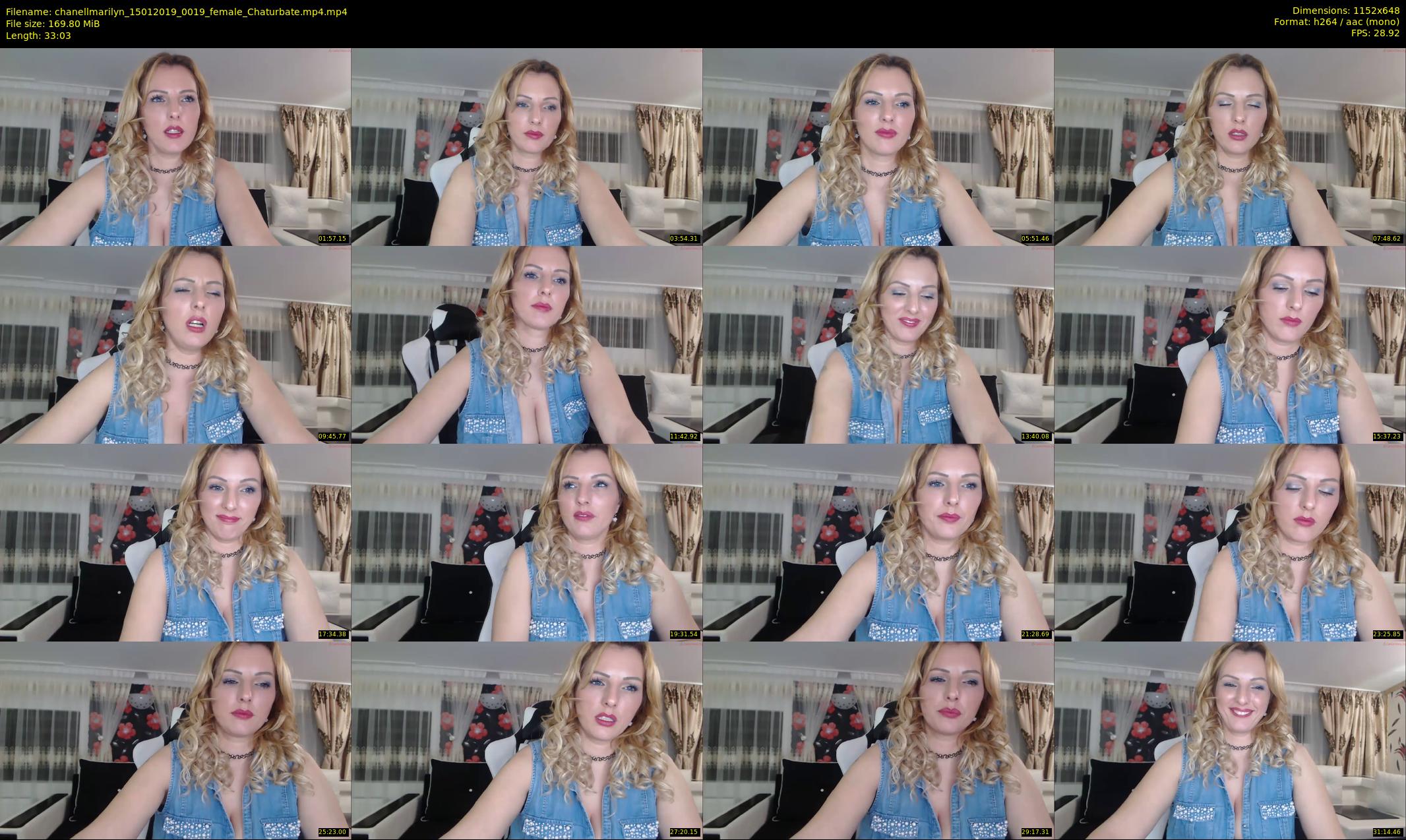 chanellmarilyn — 34 minute Chaturbate female cam show recording, 480p, Jan 15, 2019