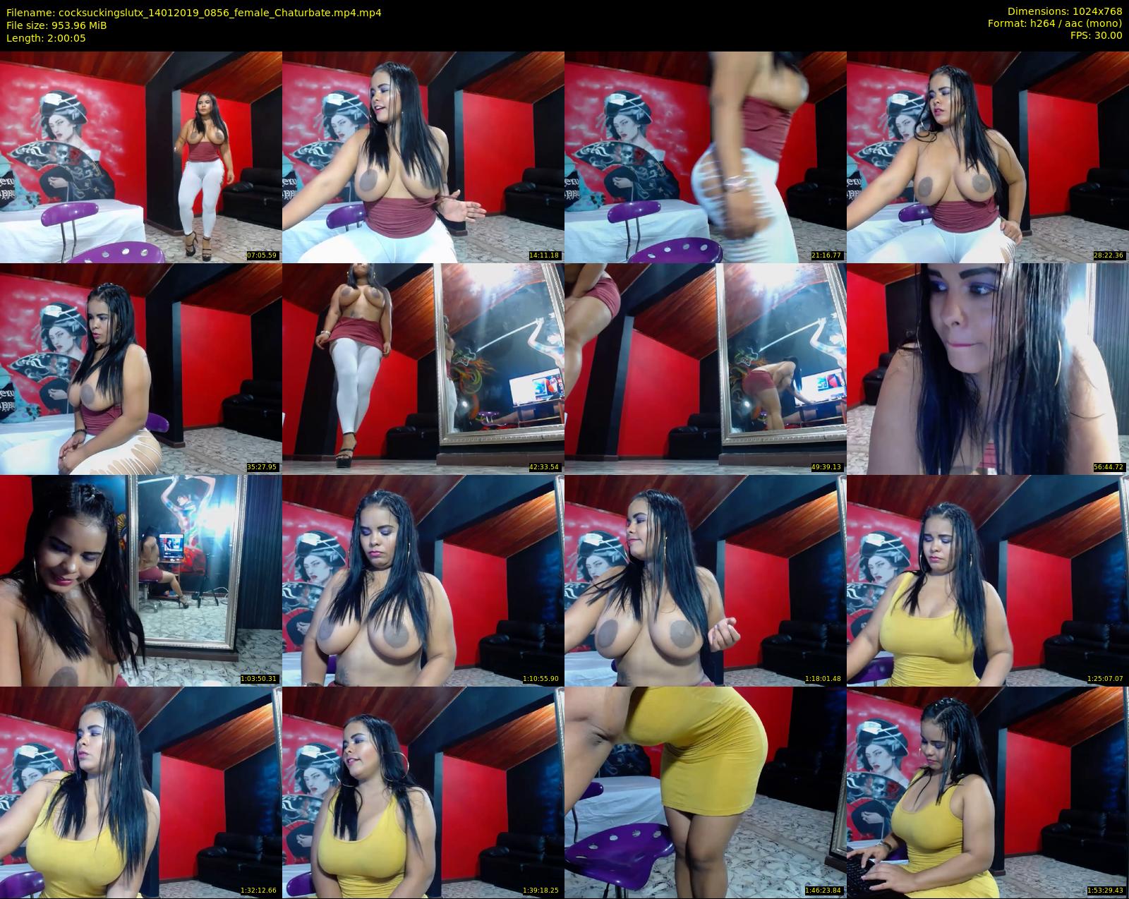 cocksuckingslutx — 121 minute Chaturbate female cam show recording, 720p, Jan 14, 2019