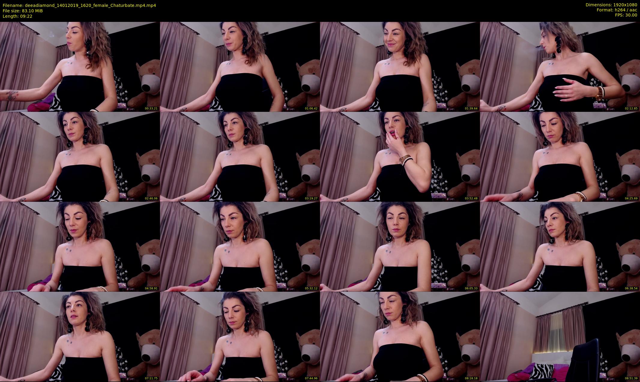 deeadiamond — 10 minute Chaturbate female cam show recording, 1080p, Jan 14, 2019