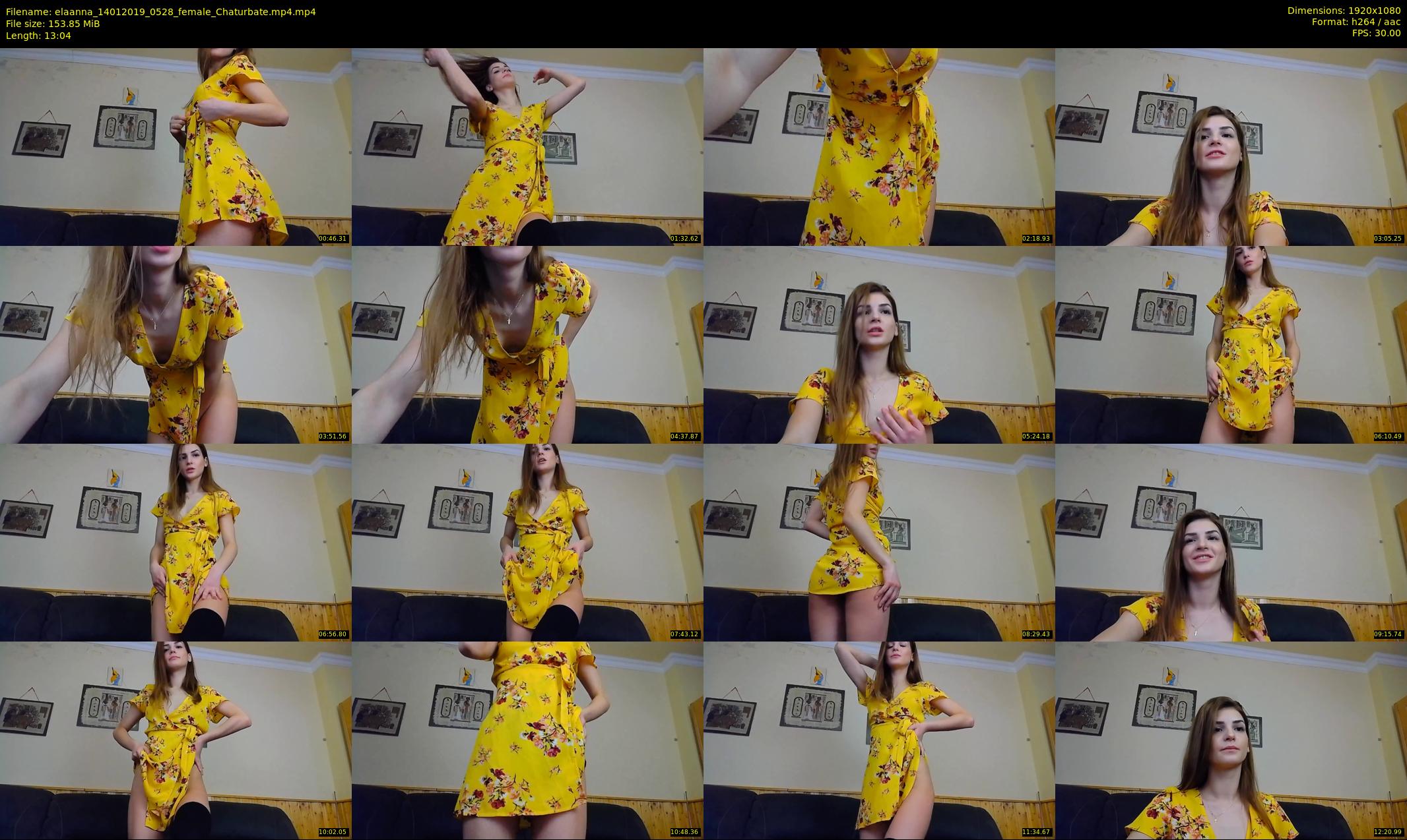 elaanna — 14 minute Chaturbate female cam show recording, 1080p, Jan 14, 2019