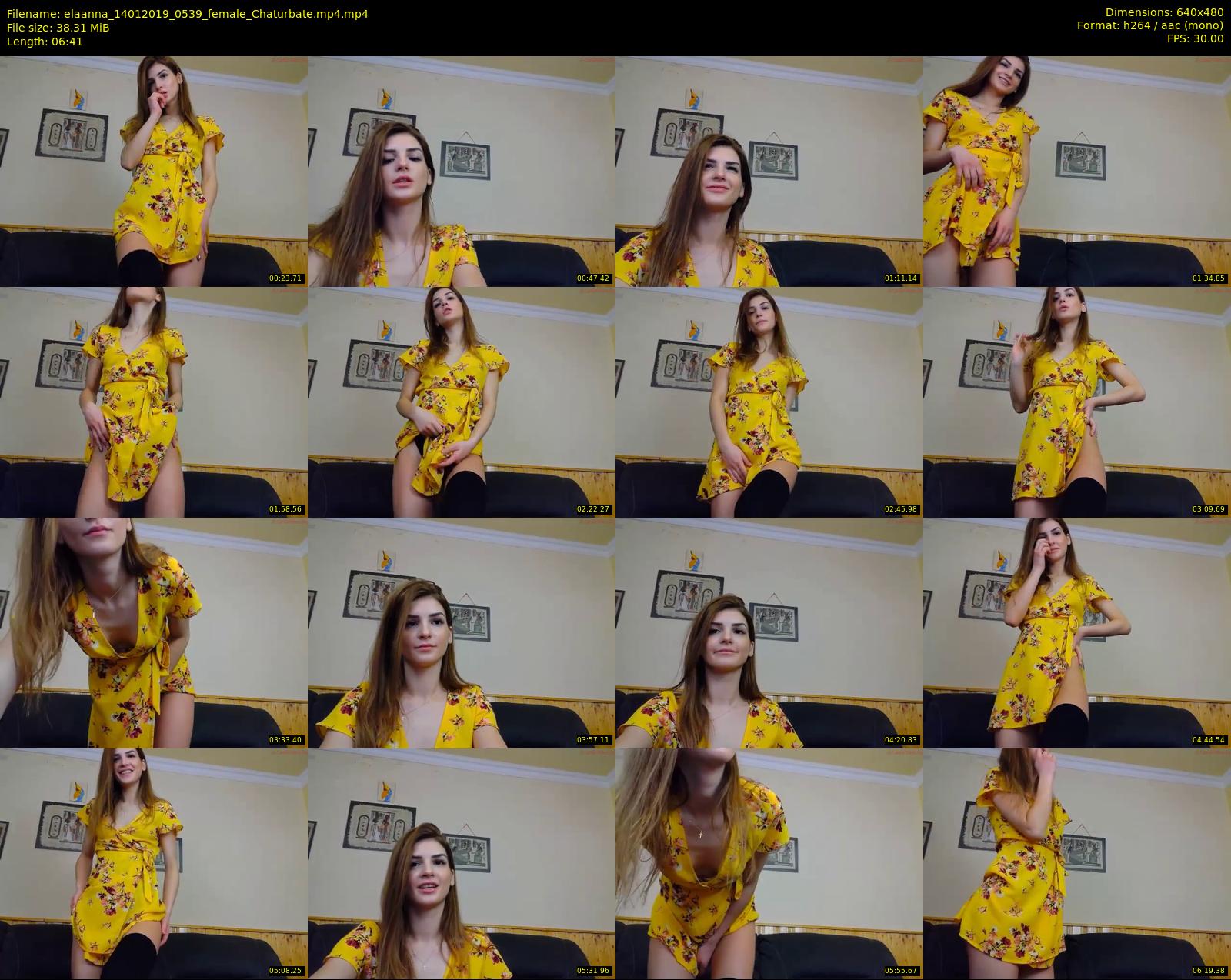 elaanna — 7 minute Chaturbate female cam show recording, 480p, Jan 14, 2019