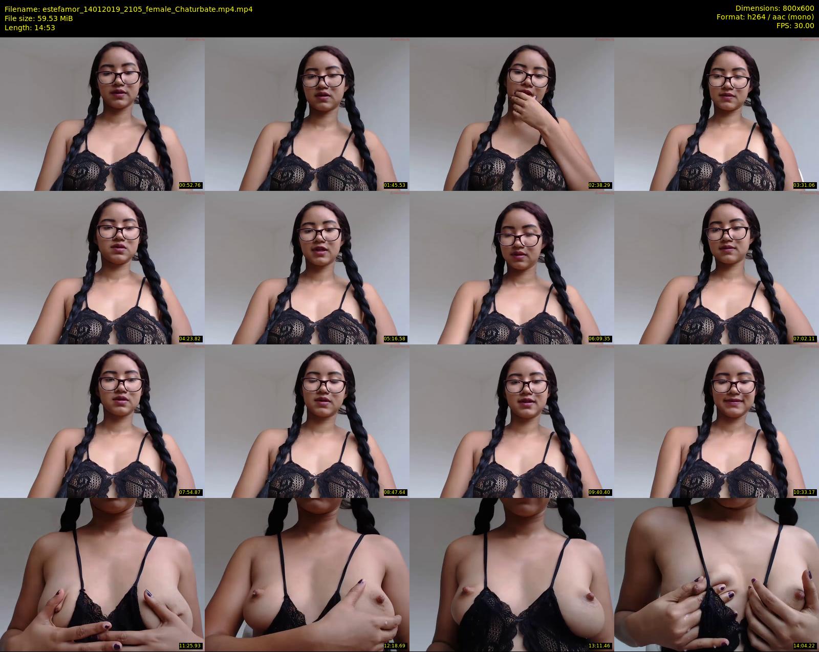 estefamor — 15 minute Chaturbate female cam show recording, 480p, Jan 14, 2019