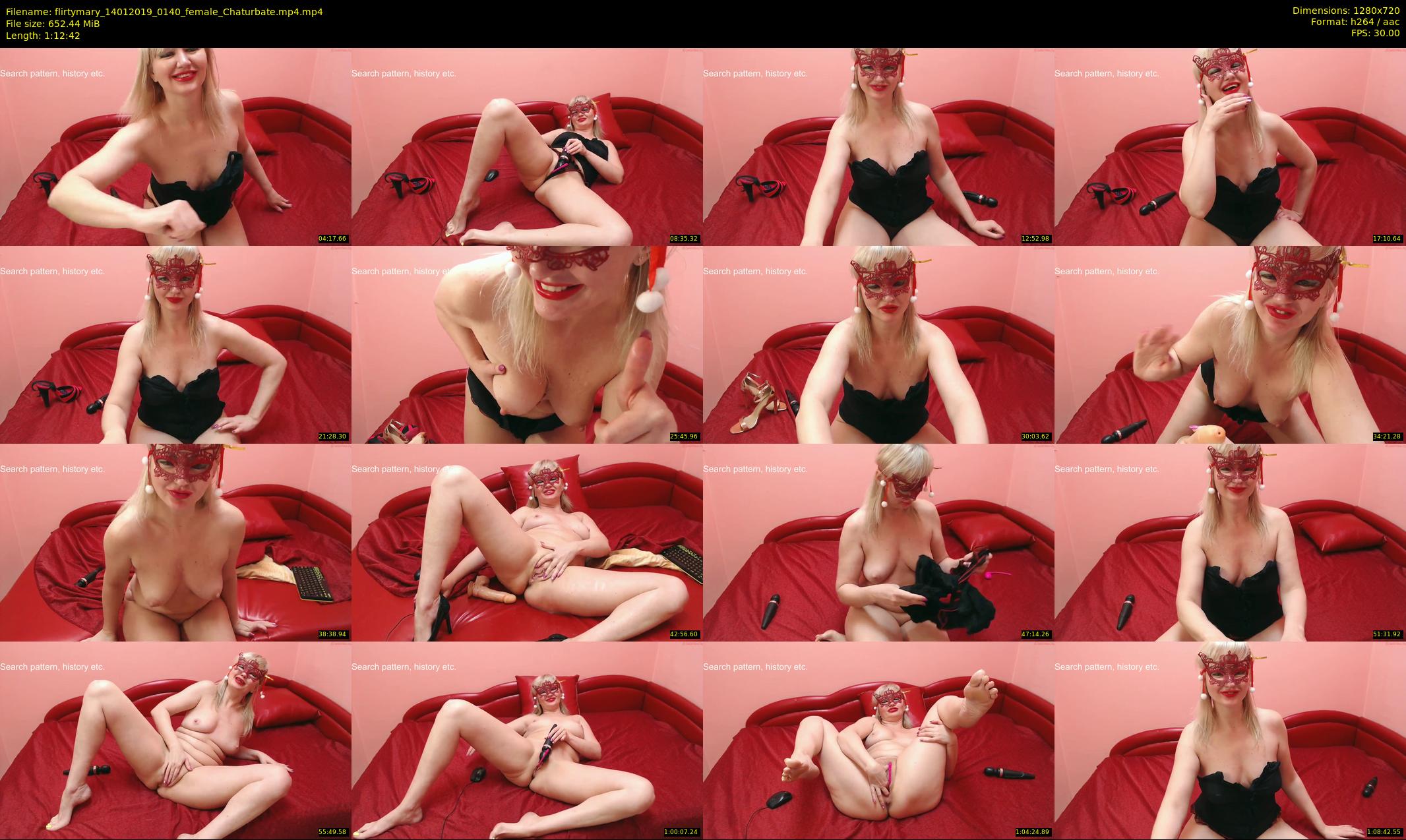 flirtymary — 73 minute Chaturbate female cam show recording, 720p, Jan 14, 2019