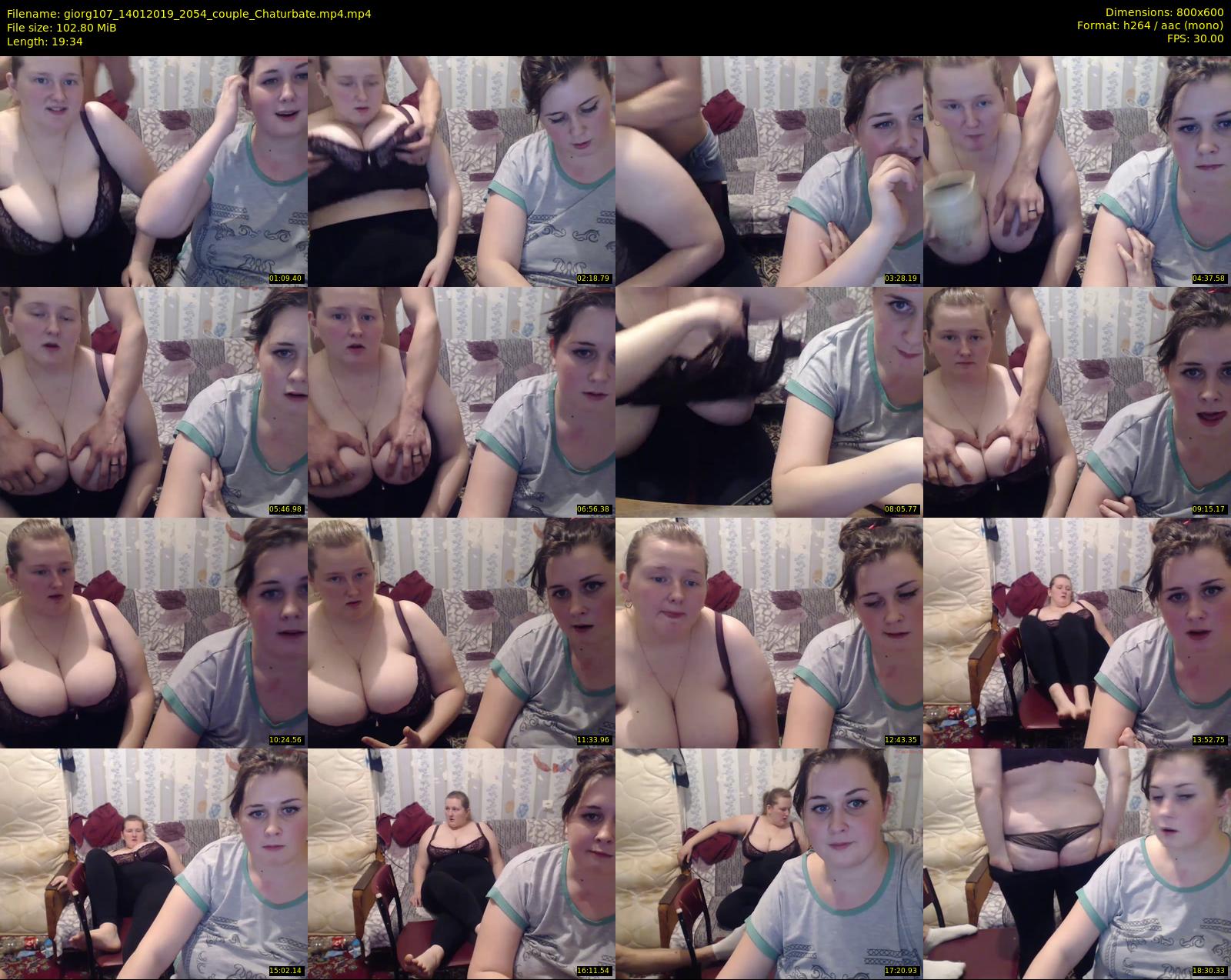 giorg107 — 20 minute Chaturbate couple cam show recording, 480p, Jan 14, 2019