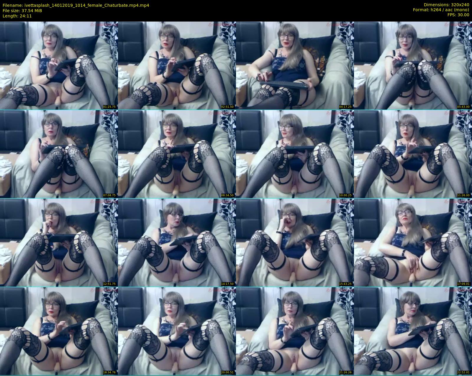 ivettasplash — 25 minute Chaturbate female cam show recording, SD, Jan 14, 2019