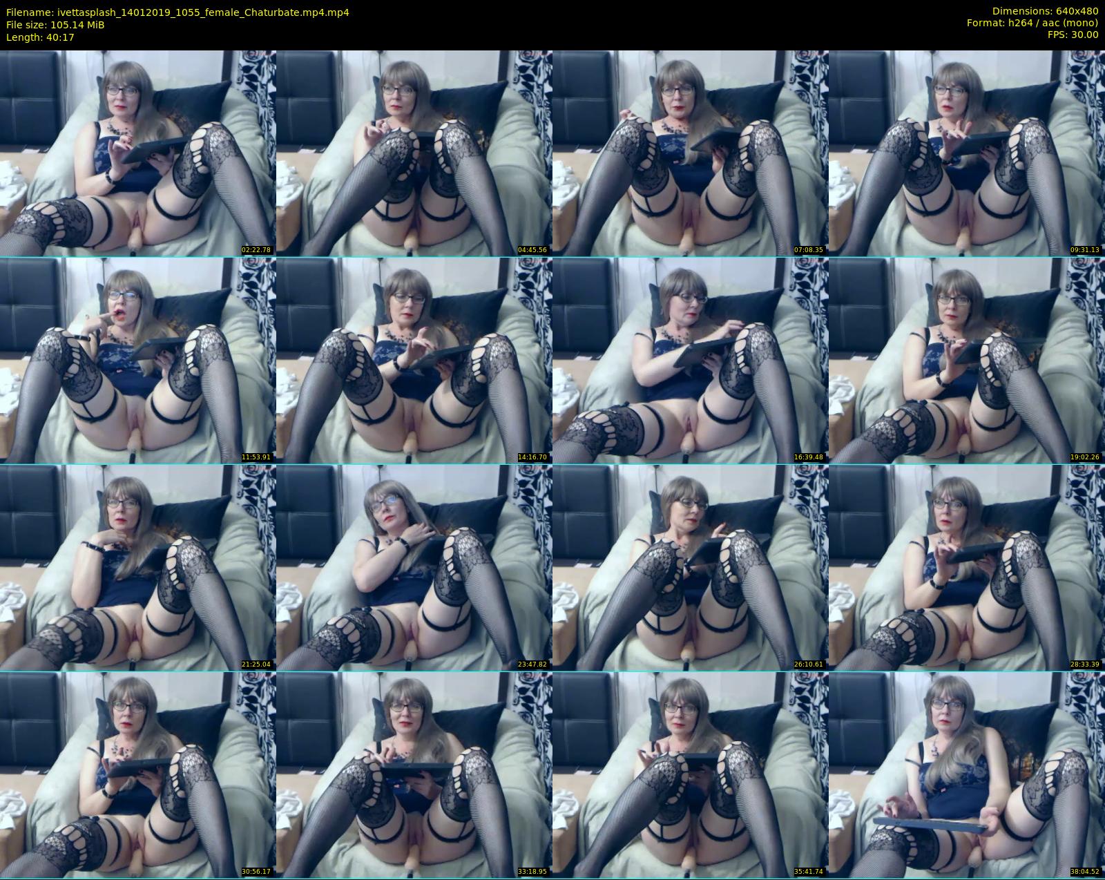 ivettasplash — 41 minute Chaturbate female cam show recording, 480p, Jan 14, 2019