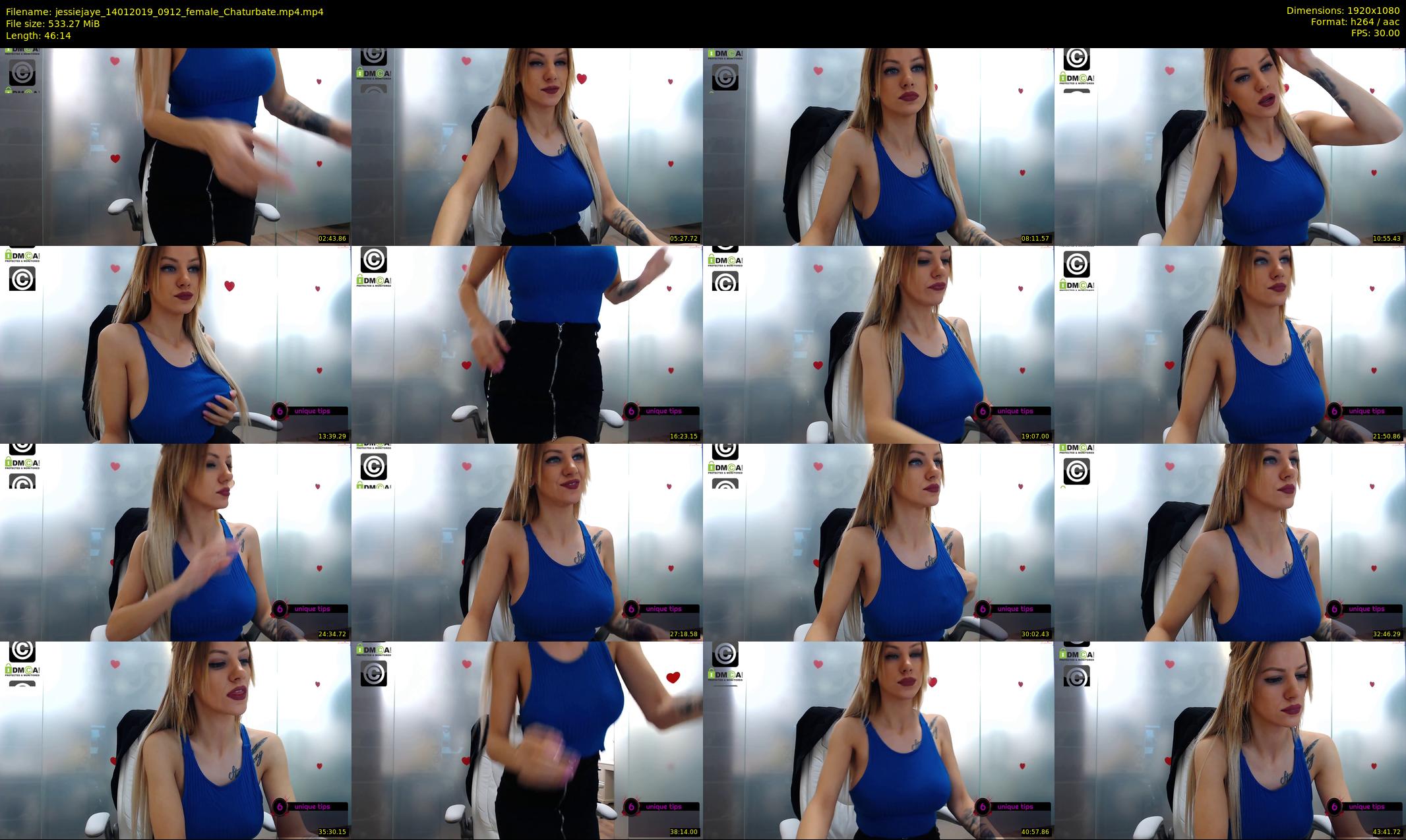 jessiejaye — 47 minute Chaturbate female cam show recording, 1080p, Jan 14, 2019