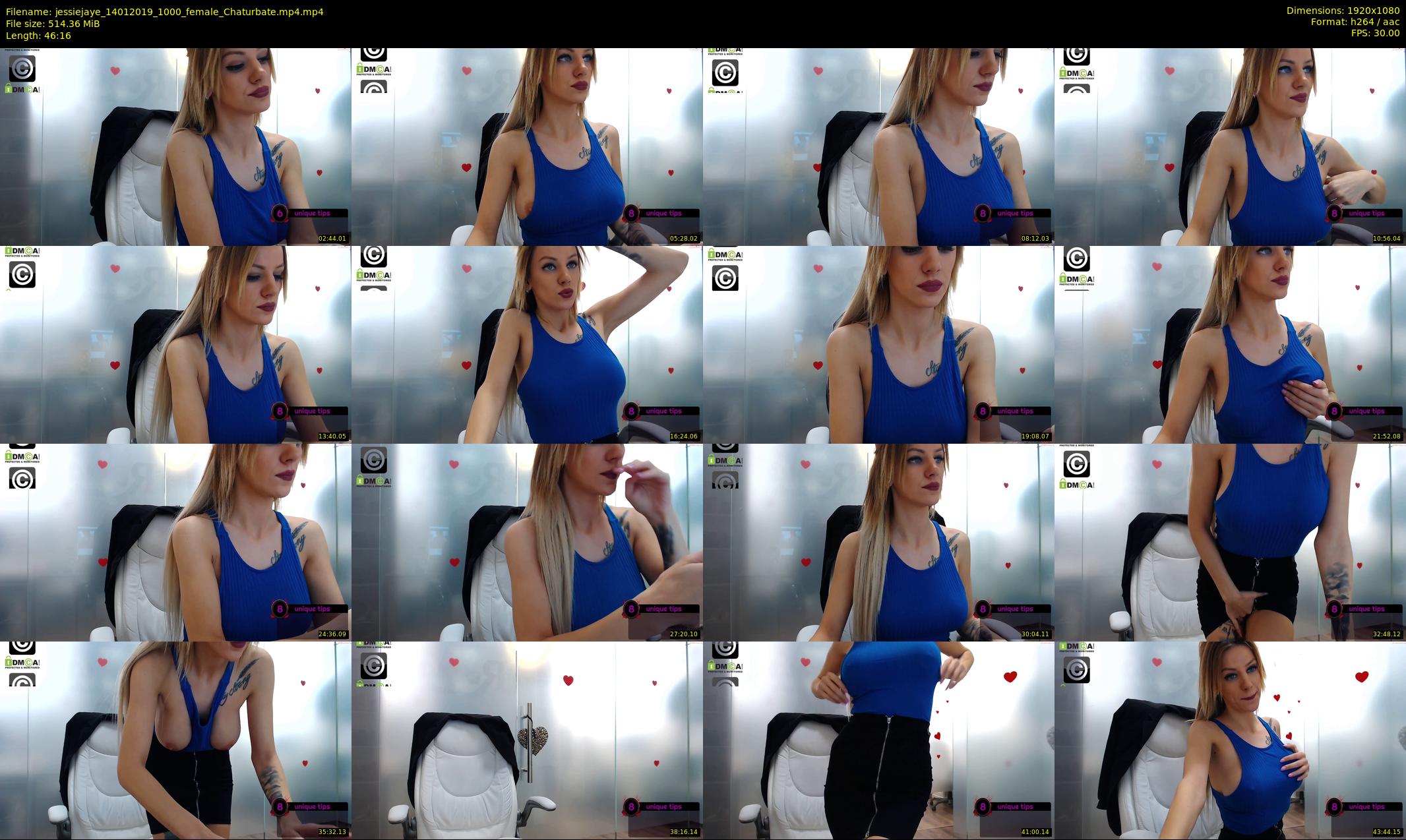 jessiejaye — 47 minute Chaturbate female cam show recording, 1080p, Jan 14, 2019