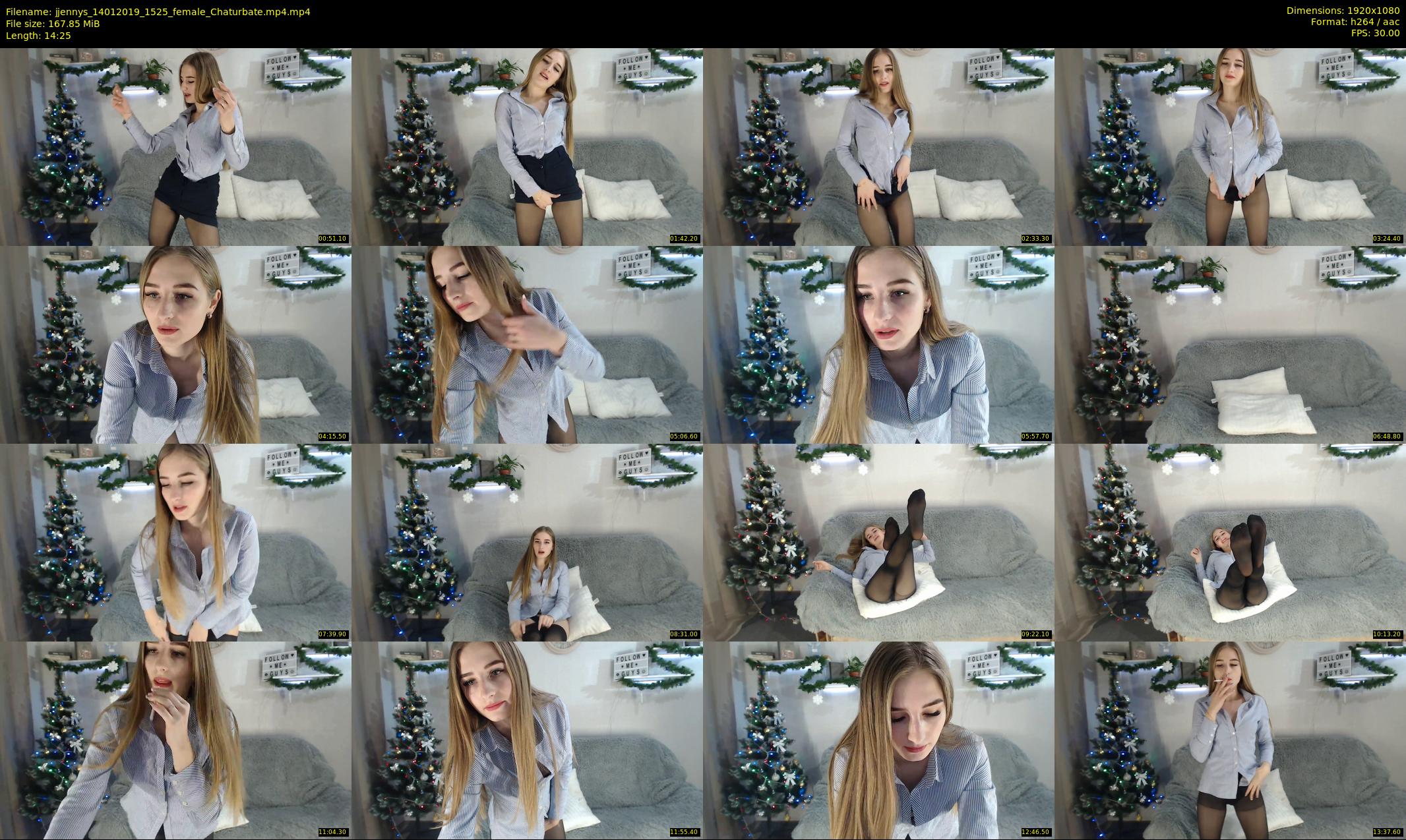 jjennys — 15 minute Chaturbate female cam show recording, 1080p, Jan 14, 2019