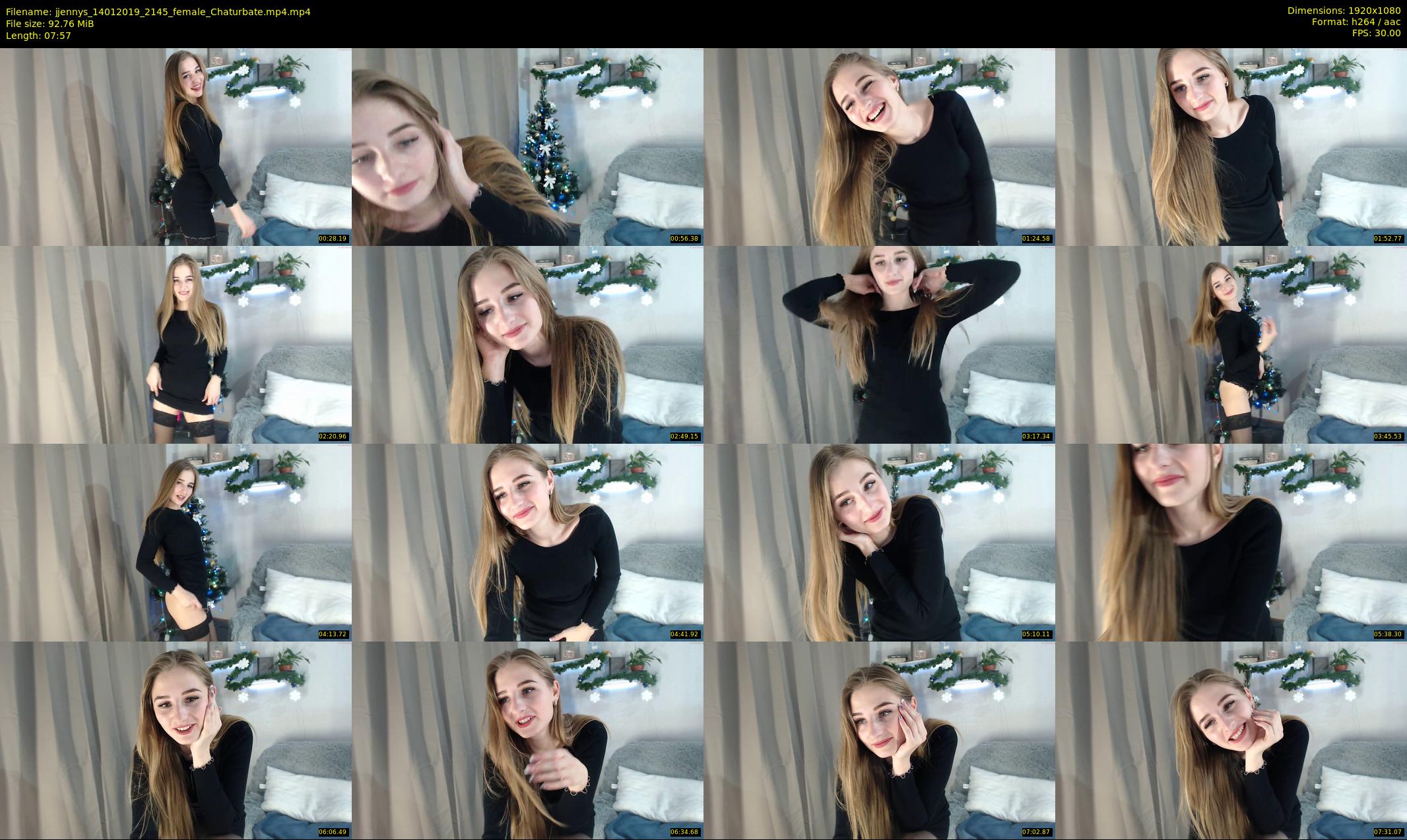 jjennys — 8 minute Chaturbate female cam show recording, 1080p, Jan 14, 2019