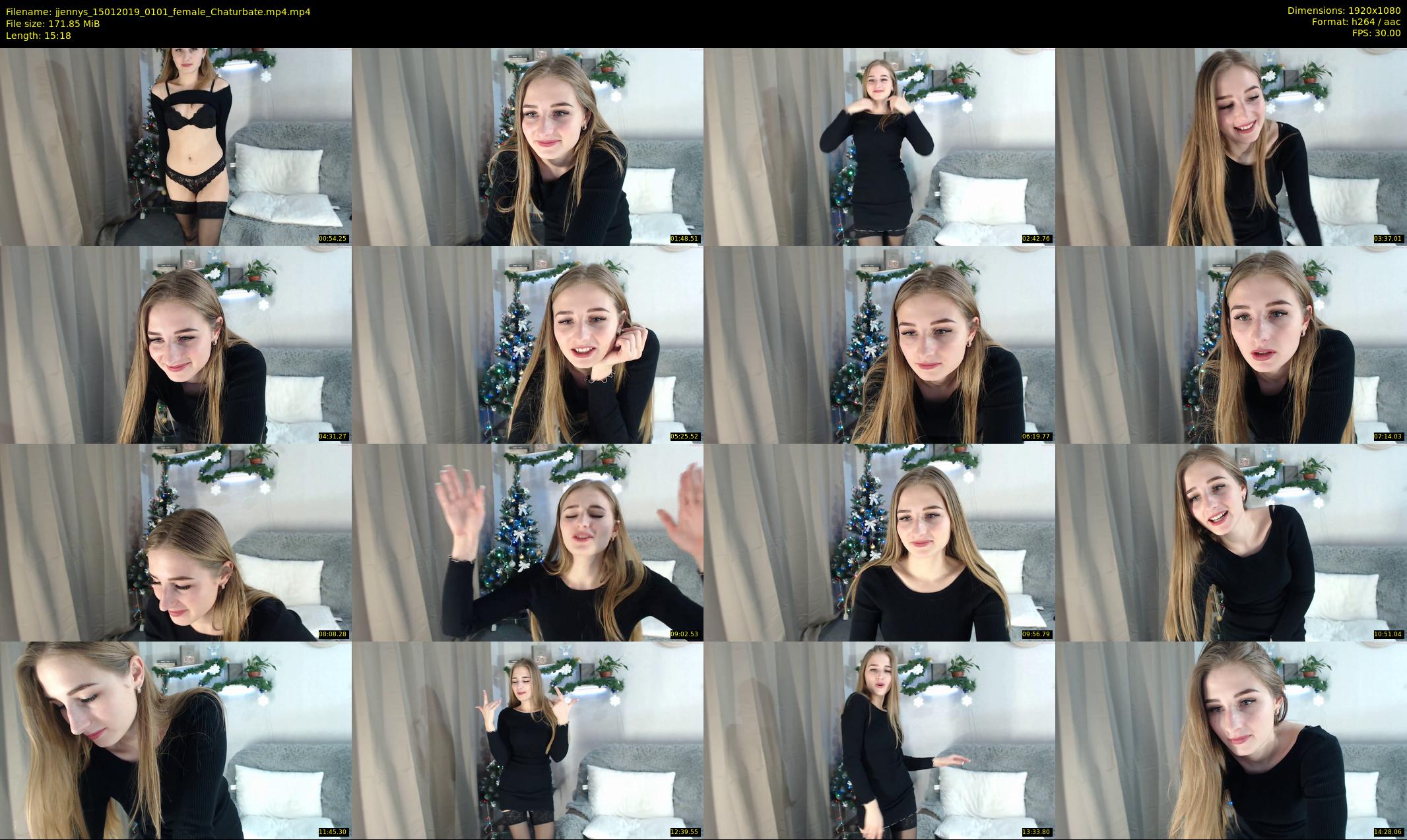 jjennys — 16 minute Chaturbate female cam show recording, 1080p, Jan 15, 2019