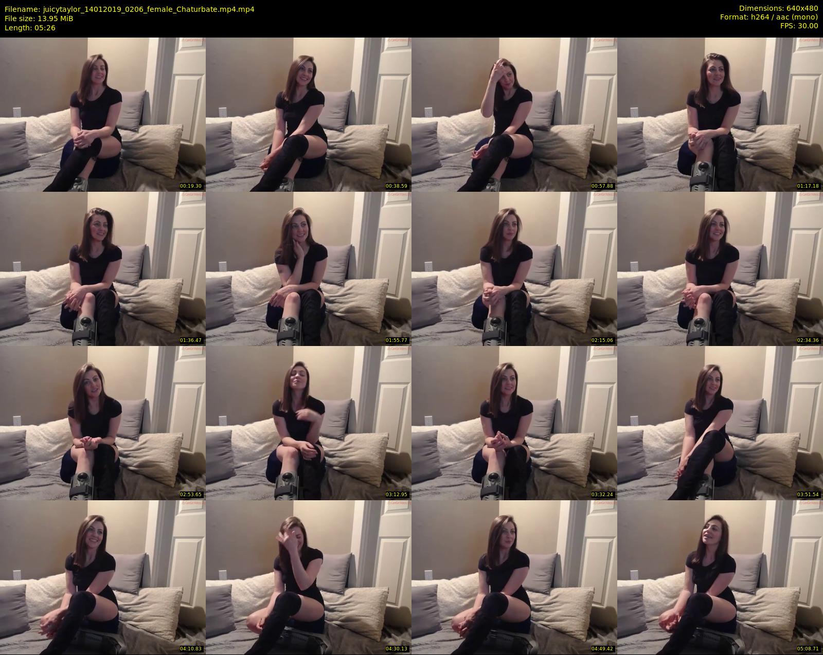 juicytaylor — 6 minute Chaturbate female cam show recording, 480p, Jan 14, 2019