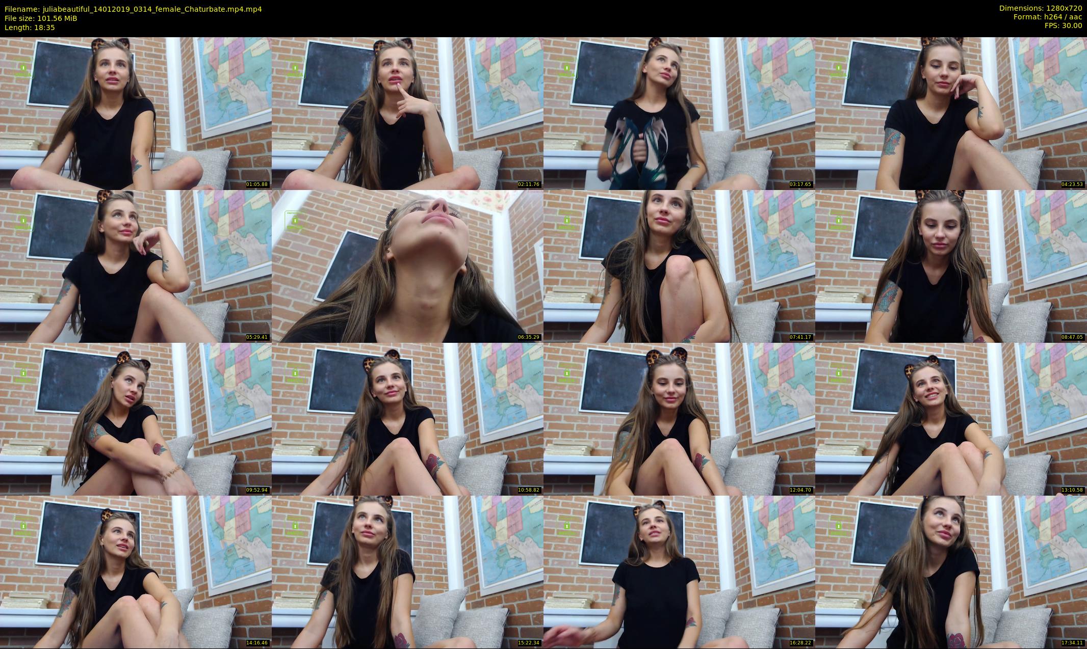 juliabeautiful — 19 minute Chaturbate female cam show recording, 720p, Jan 14, 2019