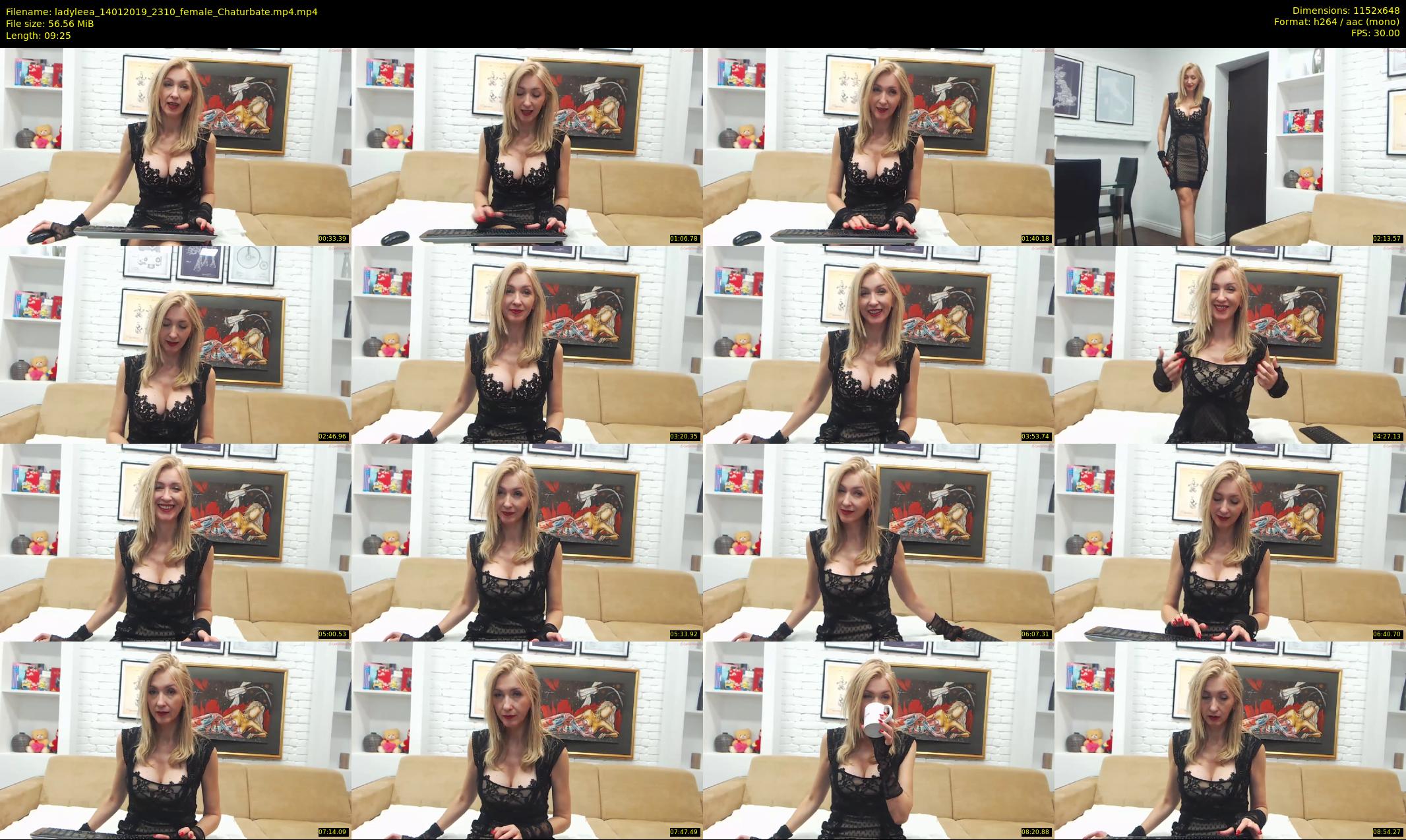 ladyleea — 10 minute Chaturbate female cam show recording, 480p, Jan 14, 2019
