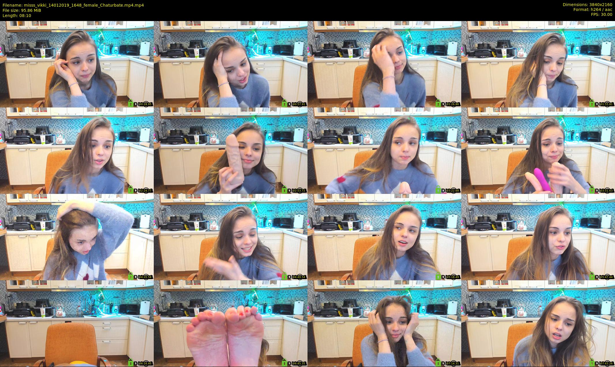 misss_vikki — 9 minute Chaturbate female cam show recording, 4K, Jan 14, 2019
