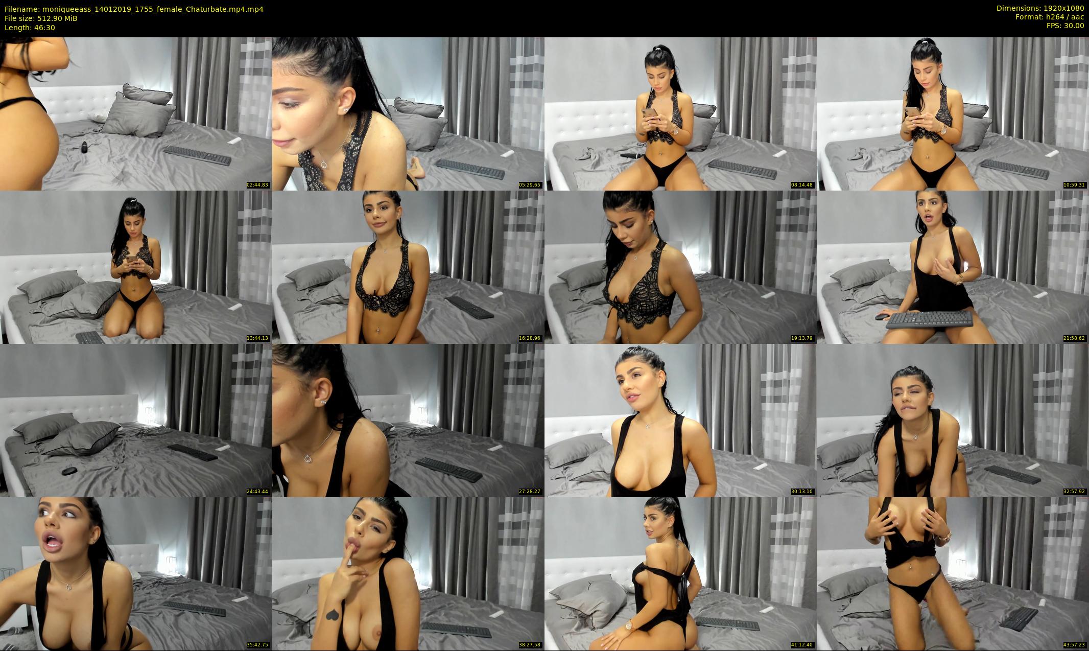 moniqueeass — 47 minute Chaturbate female cam show recording, 1080p, Jan 14, 2019
